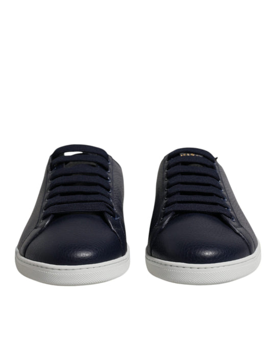 Dolce & Gabbana Blue Low Top Men Saint Tropez Sneakers Shoes Curated Luxury Accessories by Orvyn
