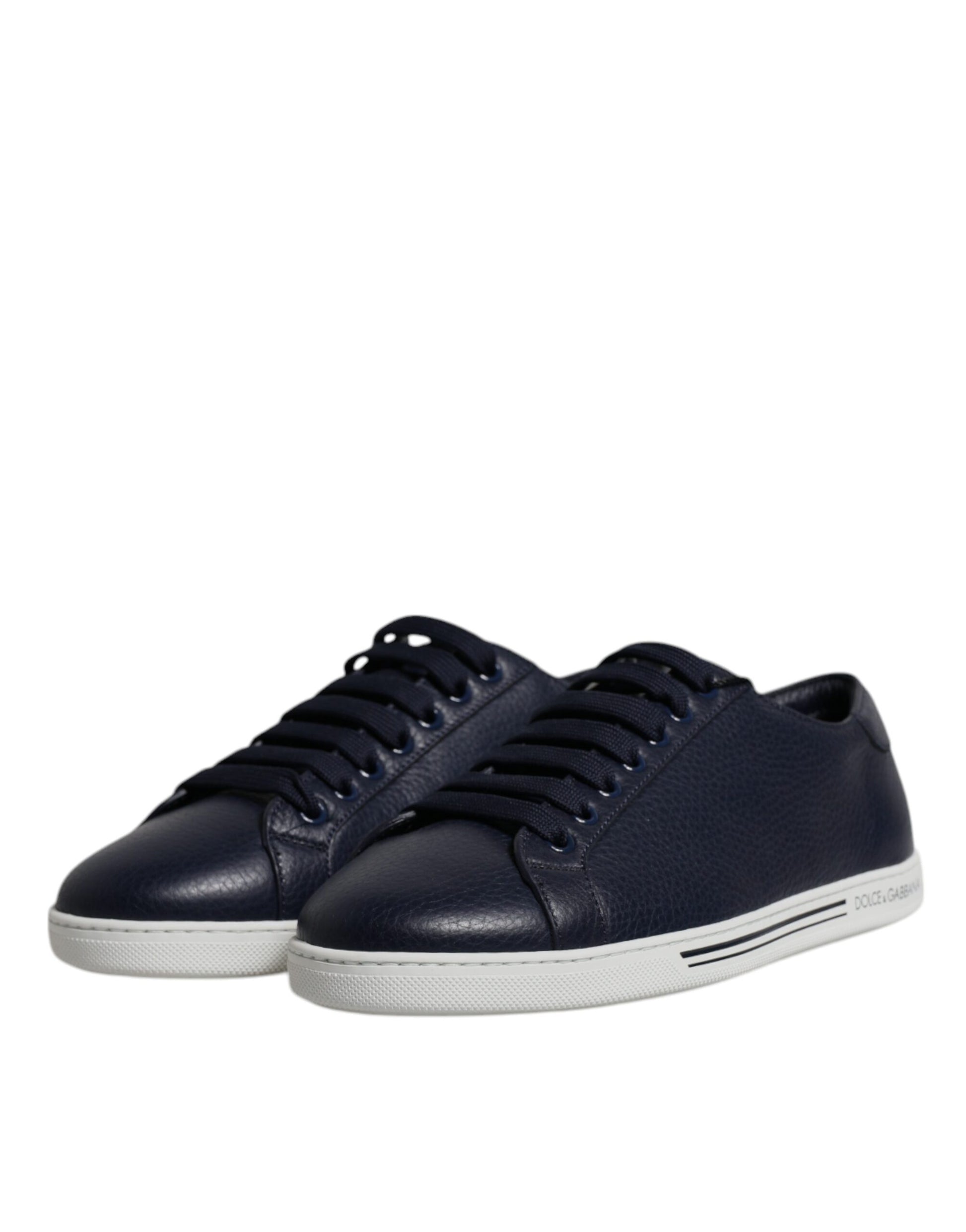 Dolce & Gabbana Blue Low Top Men Saint Tropez Sneakers Shoes Curated Luxury Accessories by Orvyn