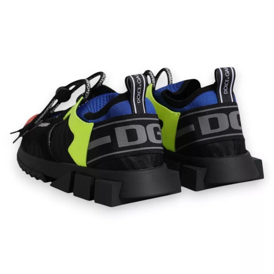 Dolce & Gabbana Multicolor Mesh Sorrento Trekking Sneakers Shoes Curated Luxury Accessories by Orvyn