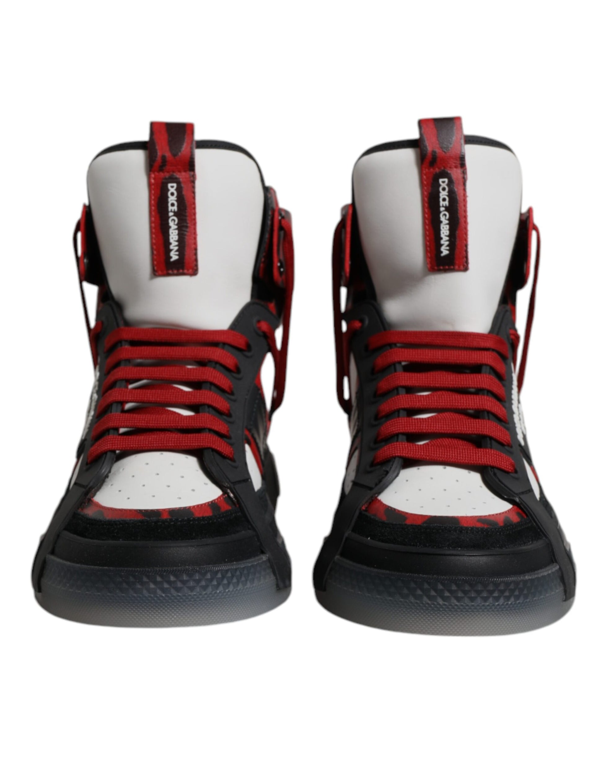 Dolce & Gabbana Multicolor Leather High Top Sneakers Shoes Curated Luxury Accessories by Orvyn