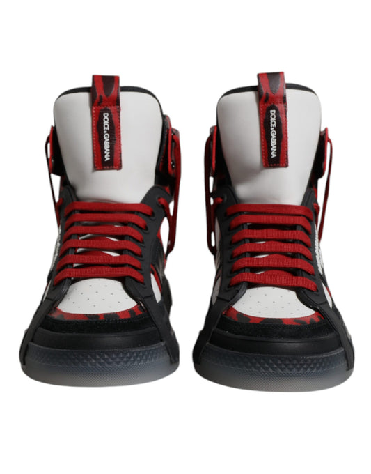 Dolce & Gabbana Multicolor Leather High Top Sneakers Shoes Curated Luxury Accessories by Orvyn