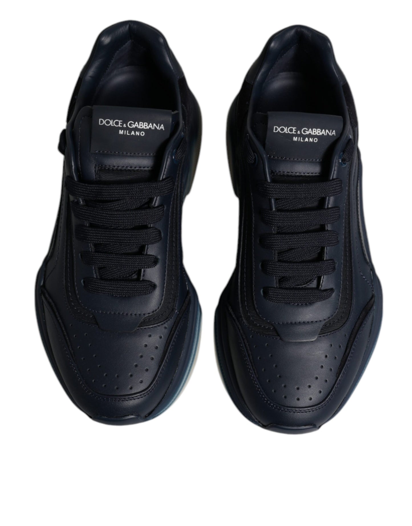 Dolce & Gabbana Navy Blue Daymaster Low Top Men Sneakers Shoes Curated Luxury Accessories by Orvyn