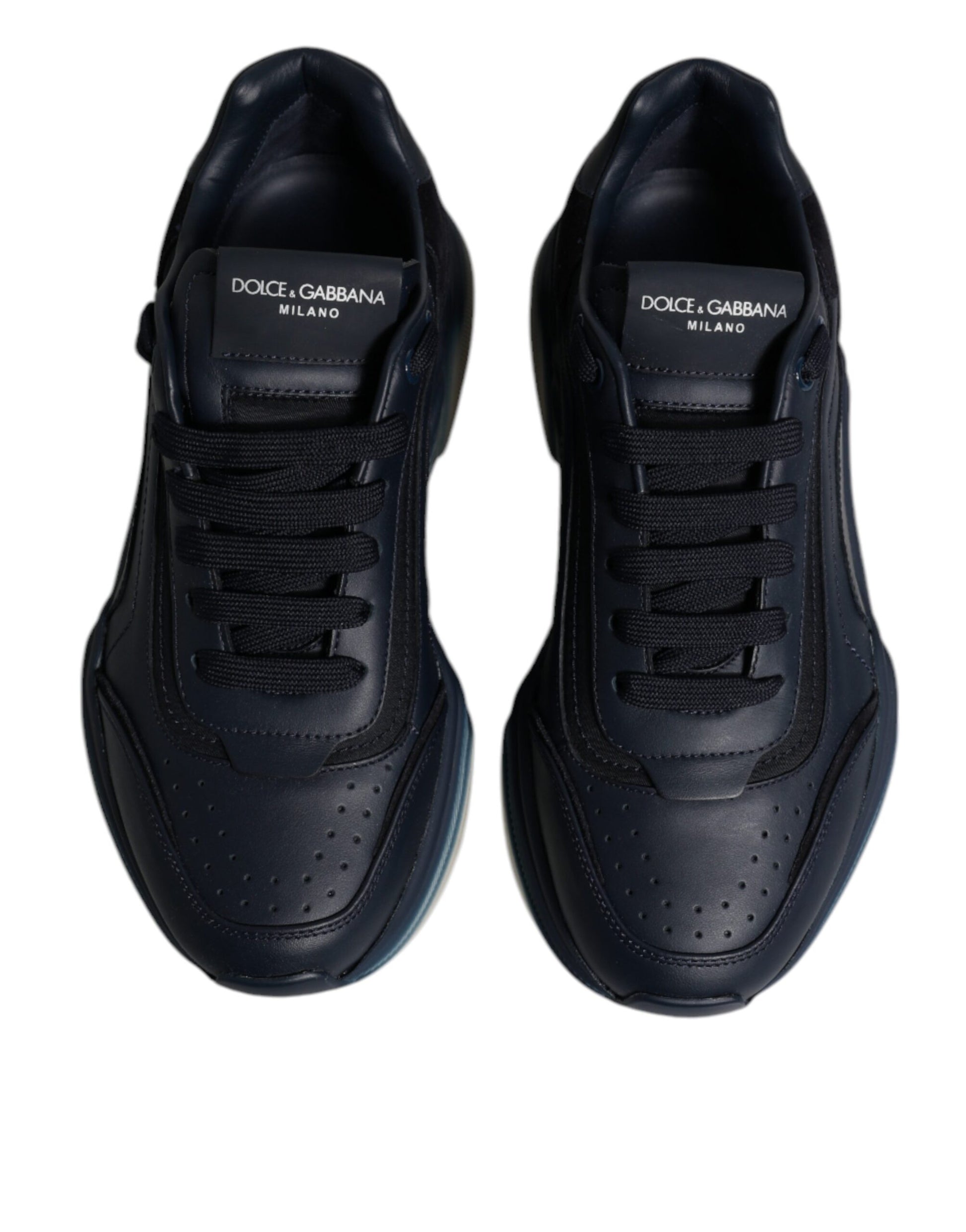 Dolce & Gabbana Navy Blue Daymaster Low Top Men Sneakers Shoes Curated Luxury Accessories by Orvyn
