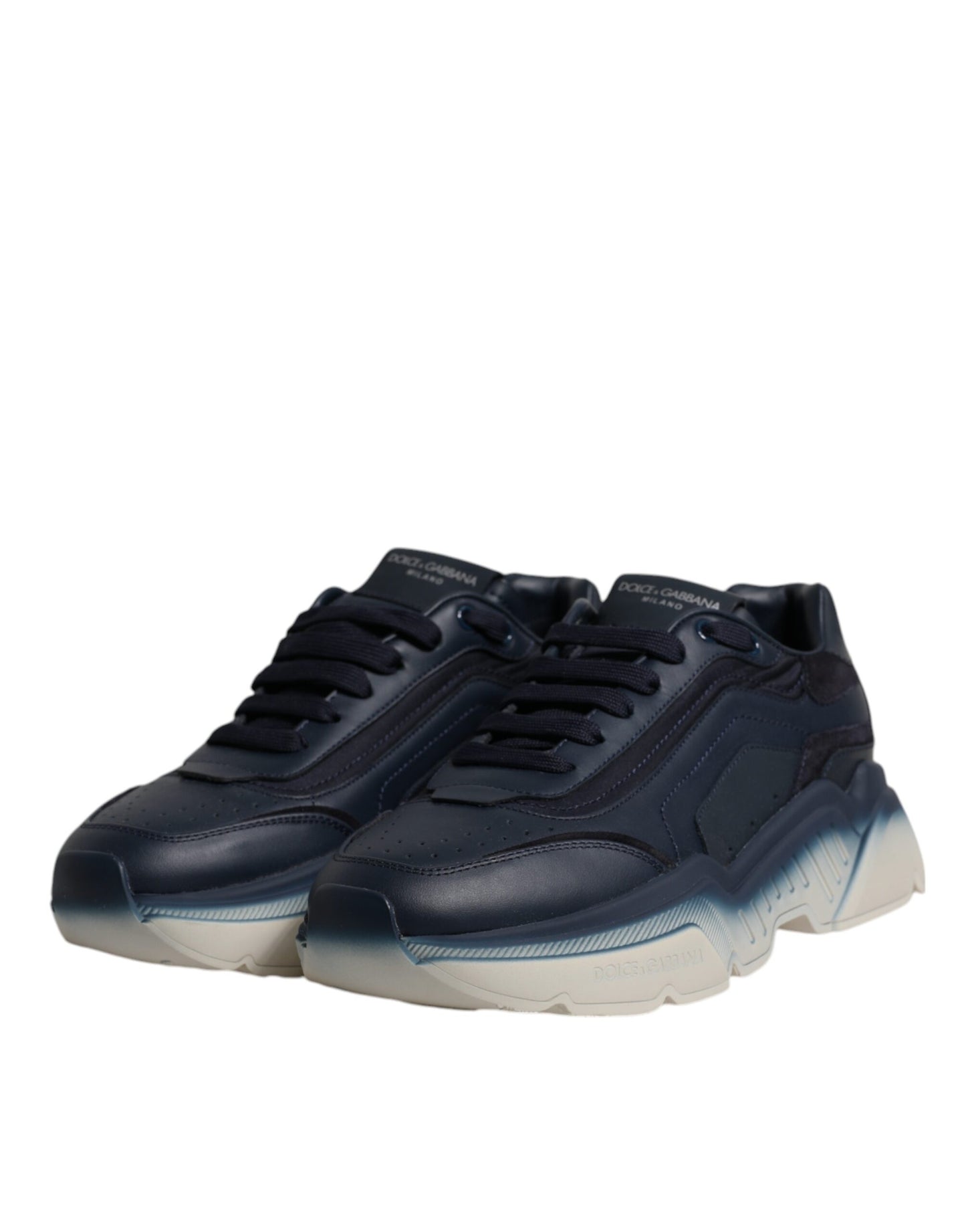 Dolce & Gabbana Navy Blue Daymaster Low Top Men Sneakers Shoes Curated Luxury Accessories by Orvyn