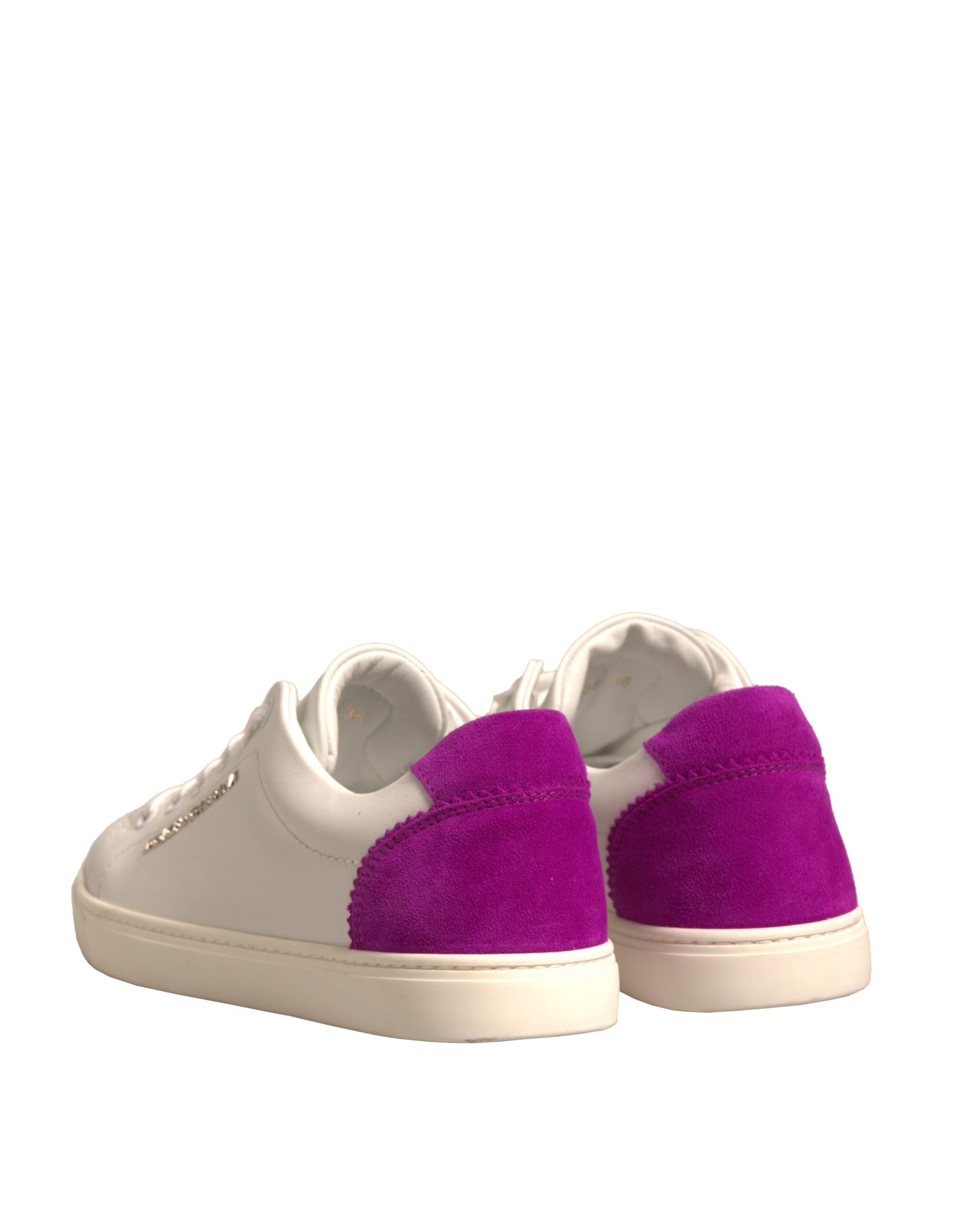 Dolce & Gabbana White Suede Leather Low Top Sneakers Shoes Curated Luxury Accessories by Orvyn