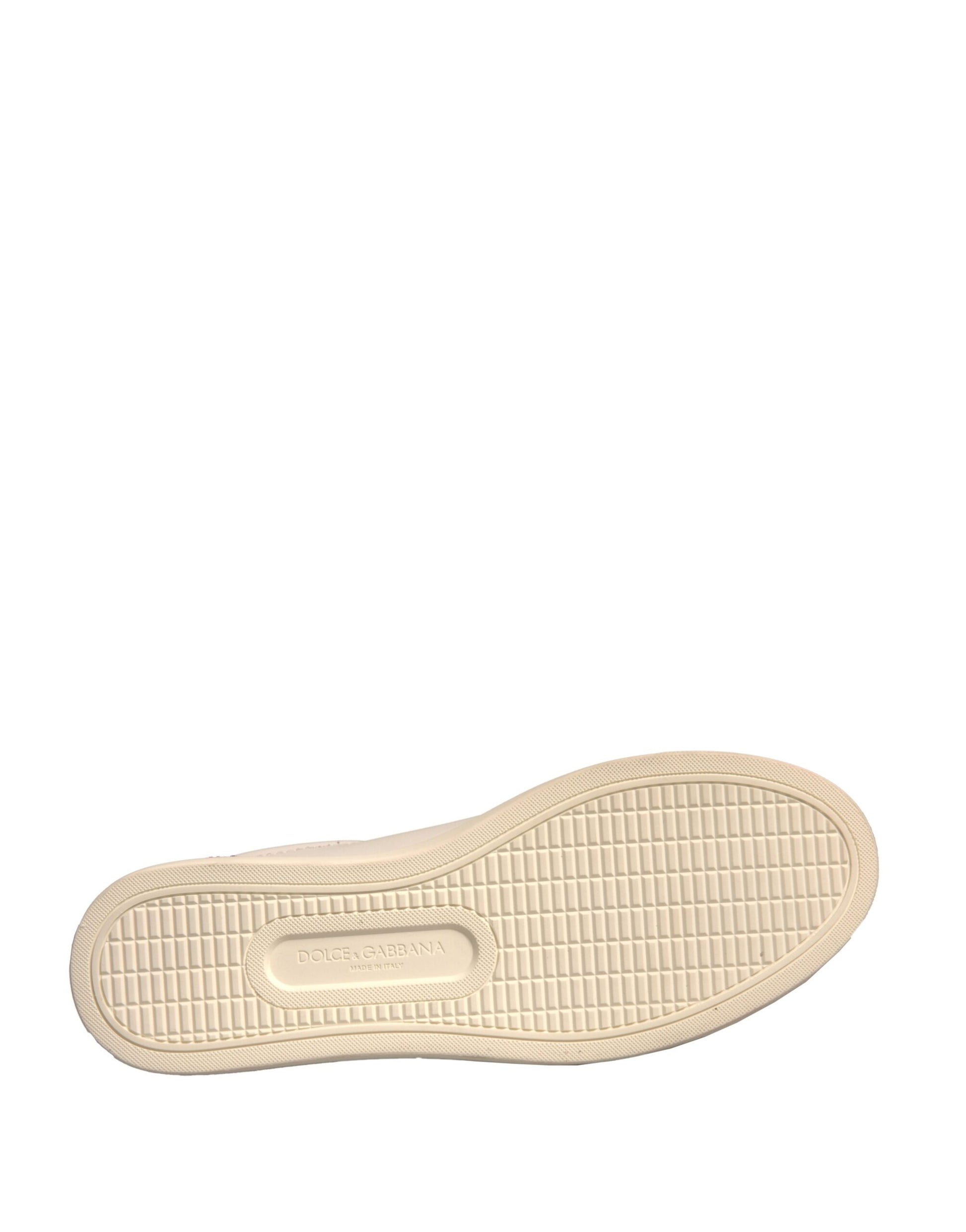 Dolce & Gabbana White Suede Leather Low Top Sneakers Shoes Curated Luxury Accessories by Orvyn