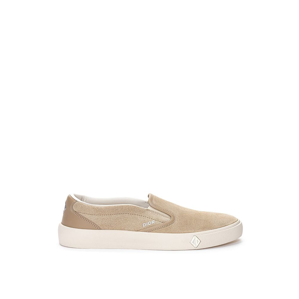 Dior Beige Leather Slip-On Loafers Curated Luxury Accessories by Orvyn
