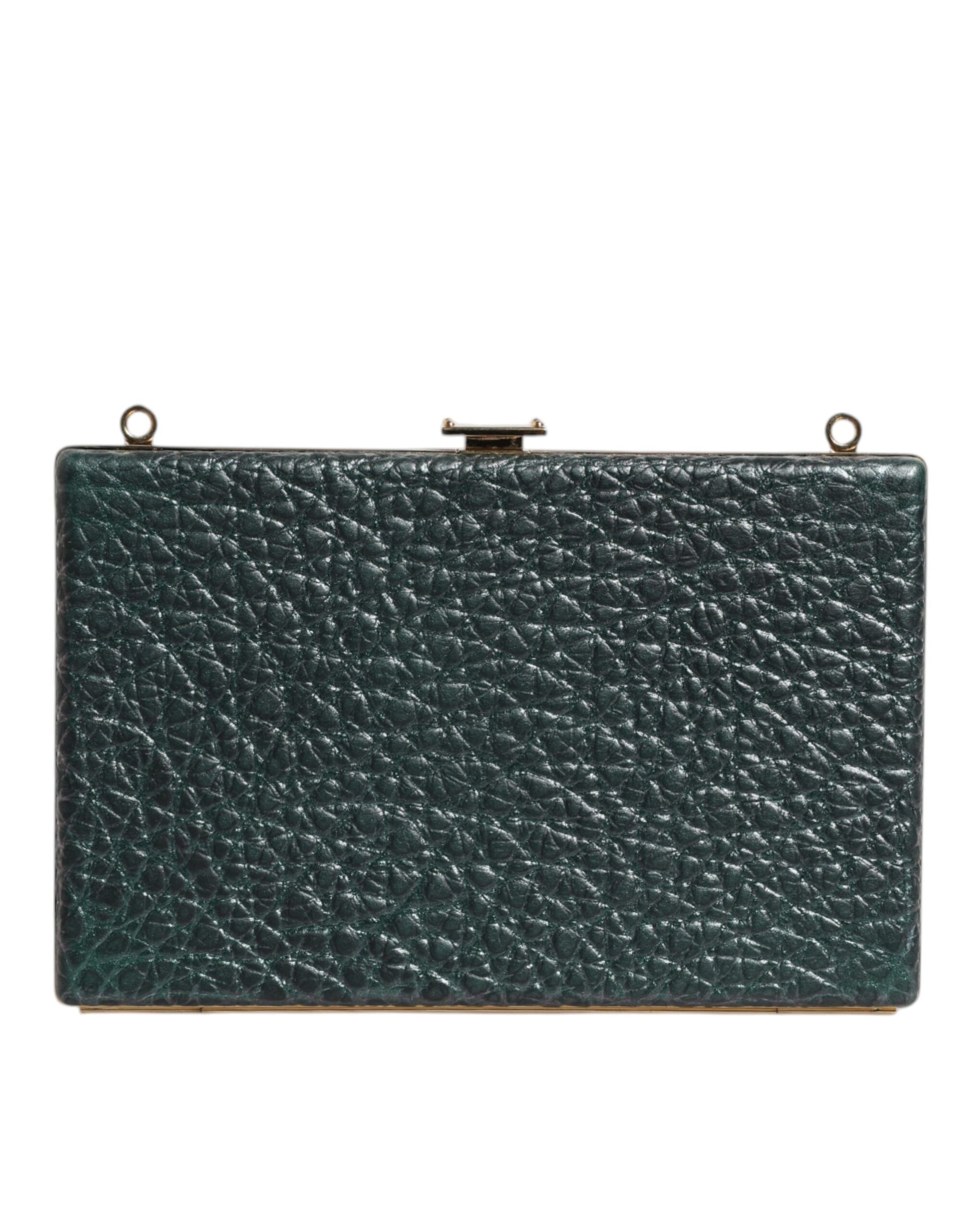 Dolce & Gabbana Black Leather Clutch Evening Crossbody Bag Curated Luxury Accessories by Orvyn