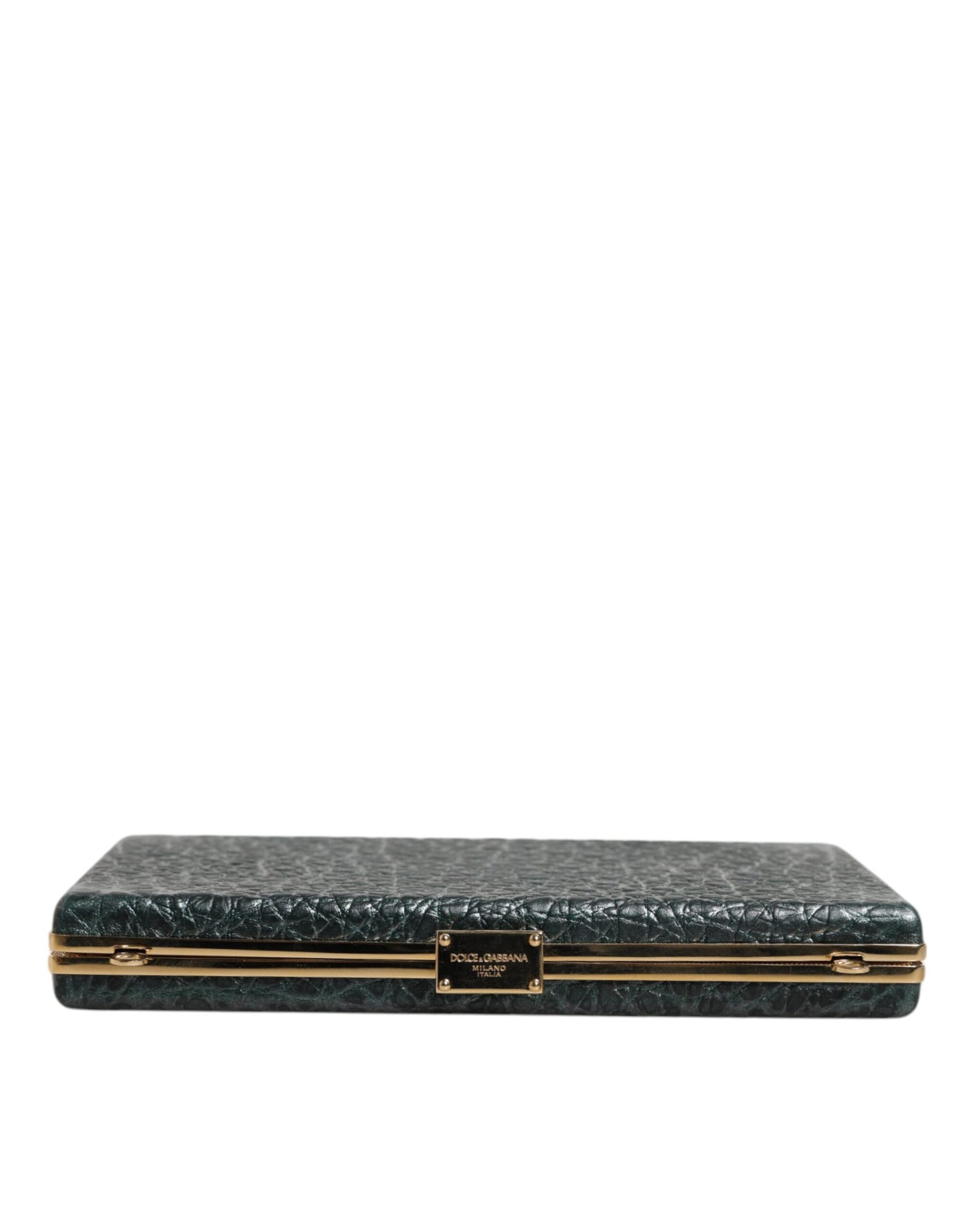 Dolce & Gabbana Black Leather Clutch Evening Crossbody Bag Curated Luxury Accessories by Orvyn