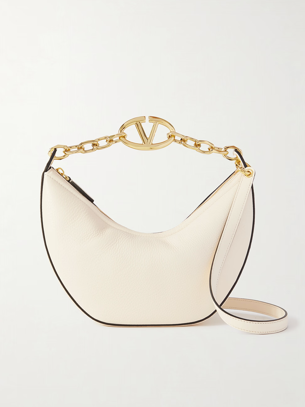 Valentino Garavani Small VLogo Moon Hobo Bag Curated Luxury Accessories by Orvyn