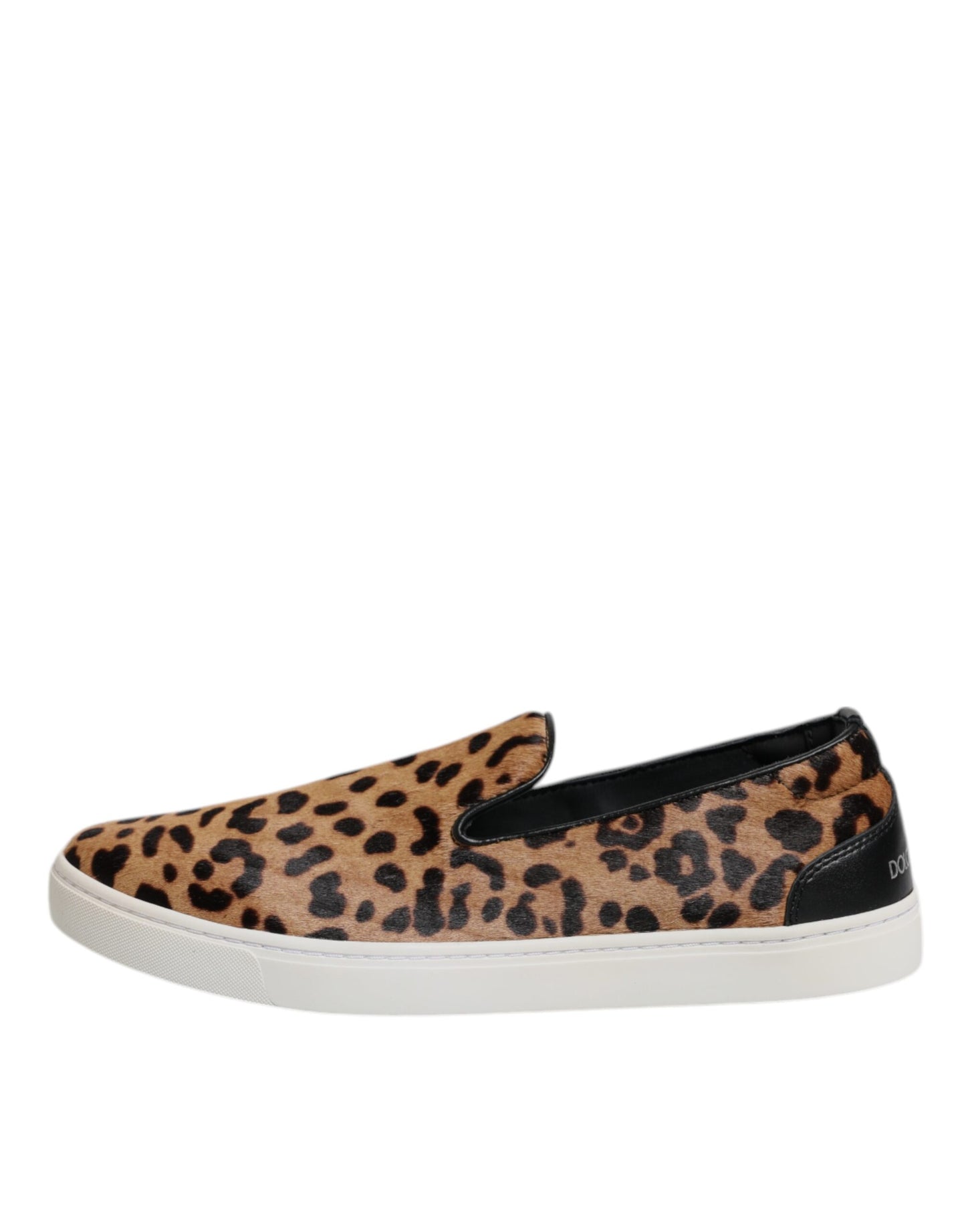 Dolce & Gabbana Brown Calfskin Fur Leopard Sneakers Shoes Curated Luxury Accessories by Orvyn