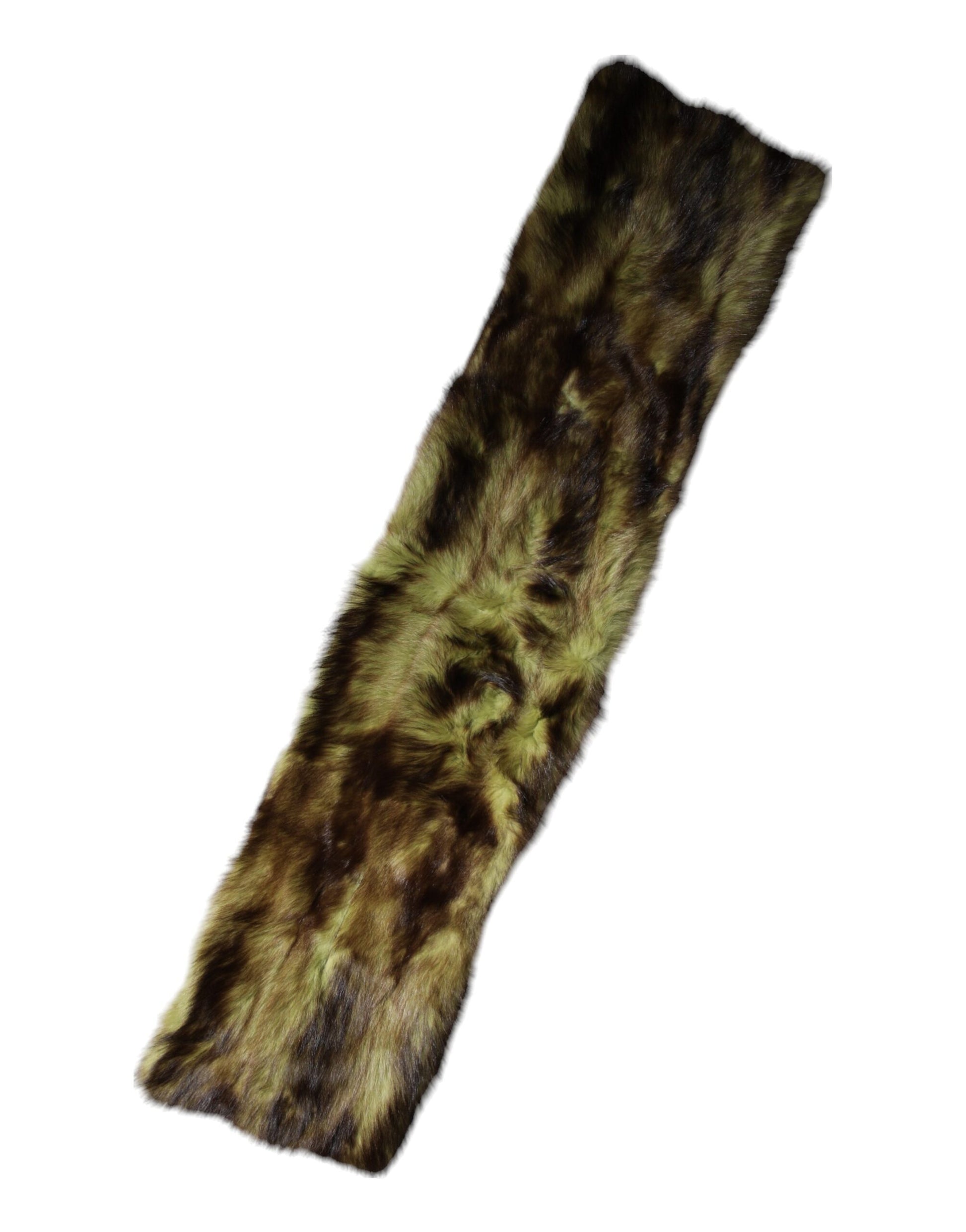 Dolce & Gabbana Multicolor Fur Shawl Neck Wrap Cover Collar Scarf Curated Luxury Accessories by Orvyn