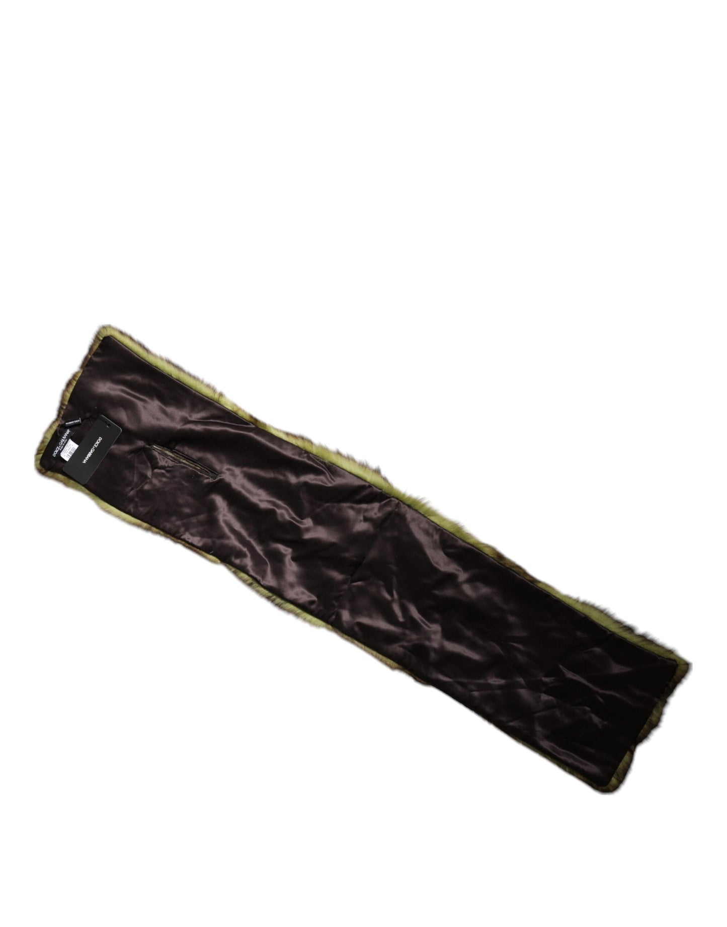 Dolce & Gabbana Multicolor Fur Shawl Neck Wrap Cover Collar Scarf Curated Luxury Accessories by Orvyn