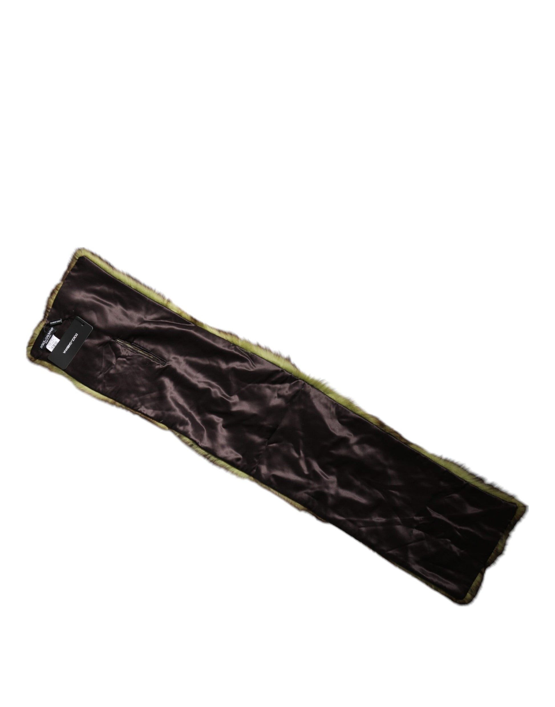 Dolce & Gabbana Multicolor Fur Shawl Neck Wrap Cover Collar Scarf Curated Luxury Accessories by Orvyn