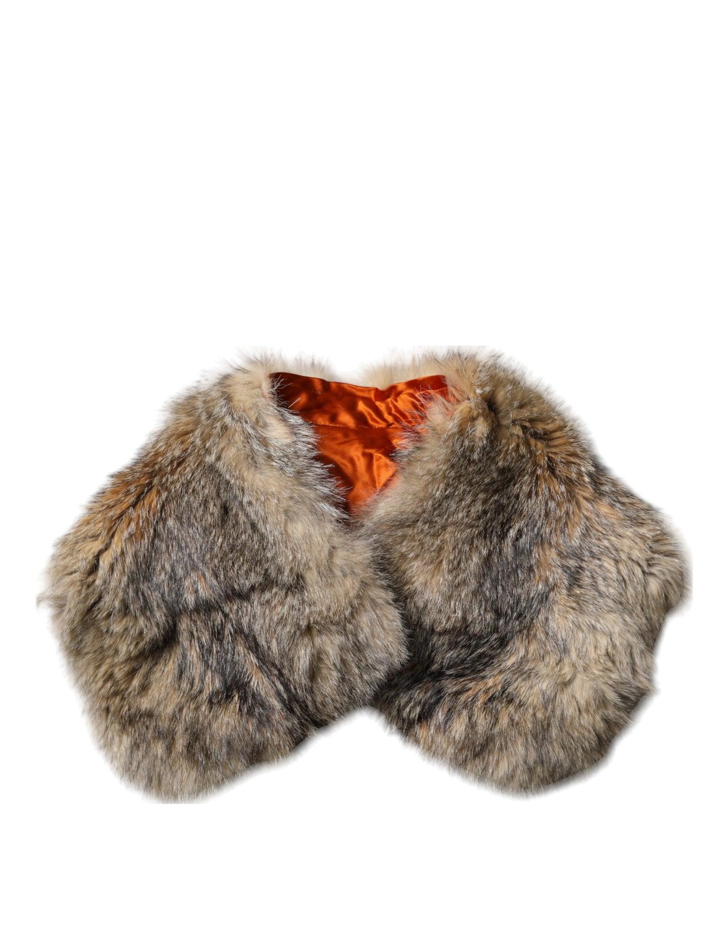 Dolce & Gabbana Brown Fur Shoulder Collar Neck Wrap Scarf Curated Luxury Accessories by Orvyn