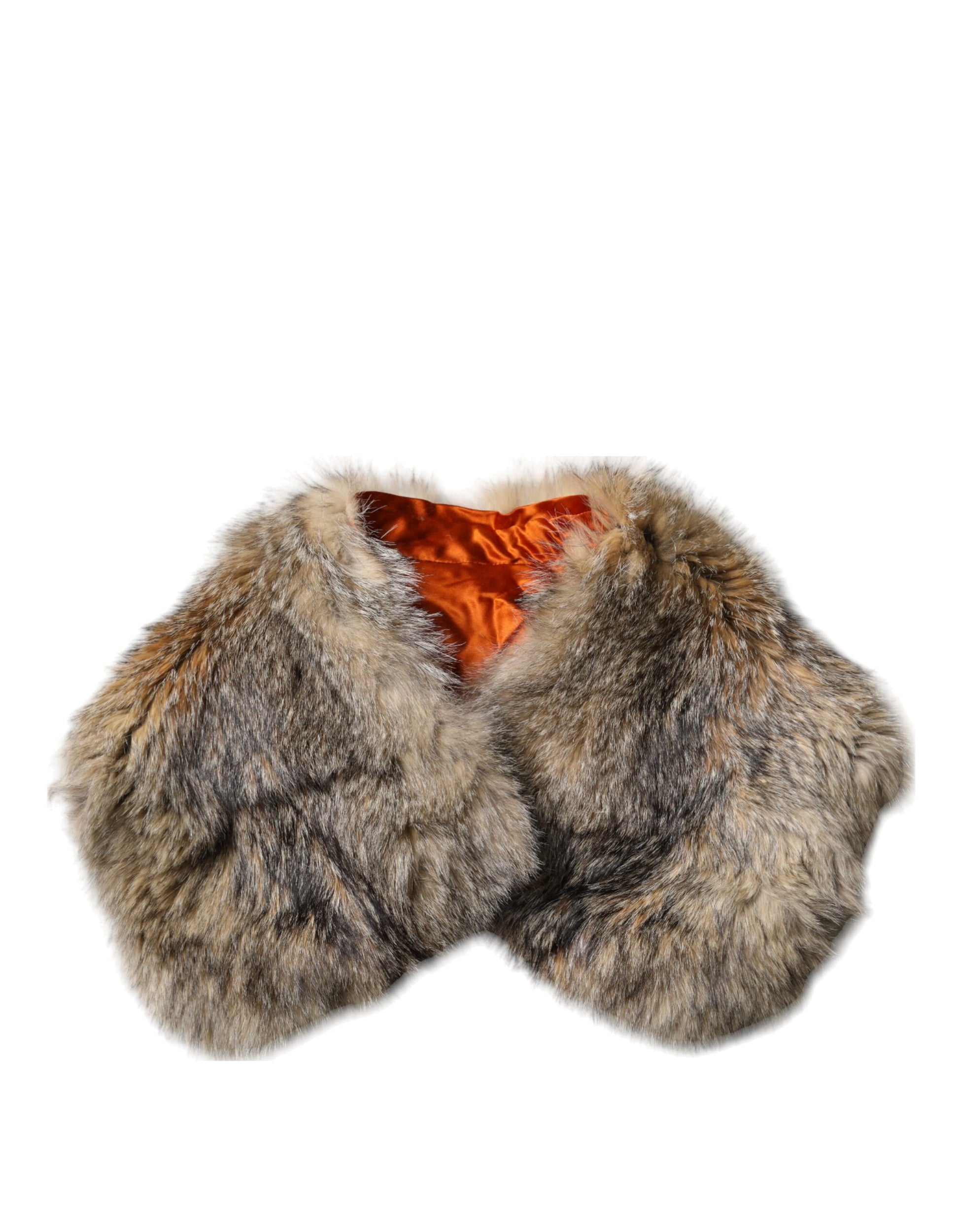 Dolce & Gabbana Brown Fur Shoulder Collar Neck Wrap Scarf Curated Luxury Accessories by Orvyn