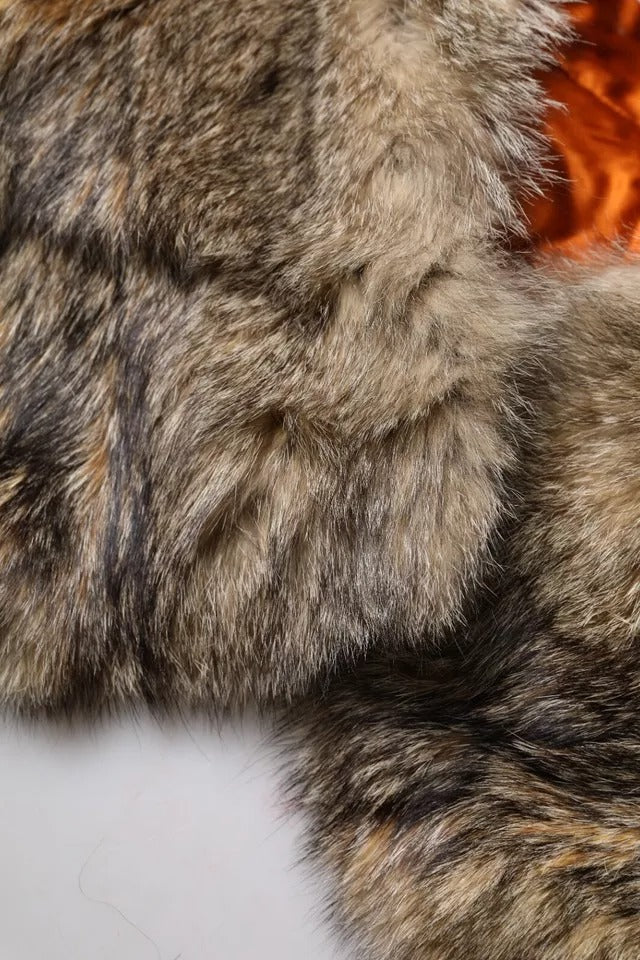 Dolce & Gabbana Brown Fur Shoulder Collar Neck Wrap Scarf Curated Luxury Accessories by Orvyn