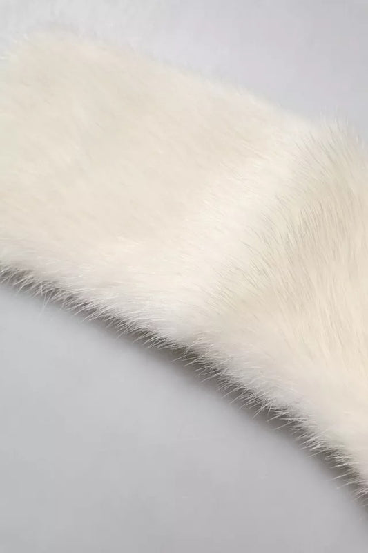 Dolce & Gabbana White Mink Fur Collar Women Neck Wrap Scarf Curated Luxury Accessories by Orvyn