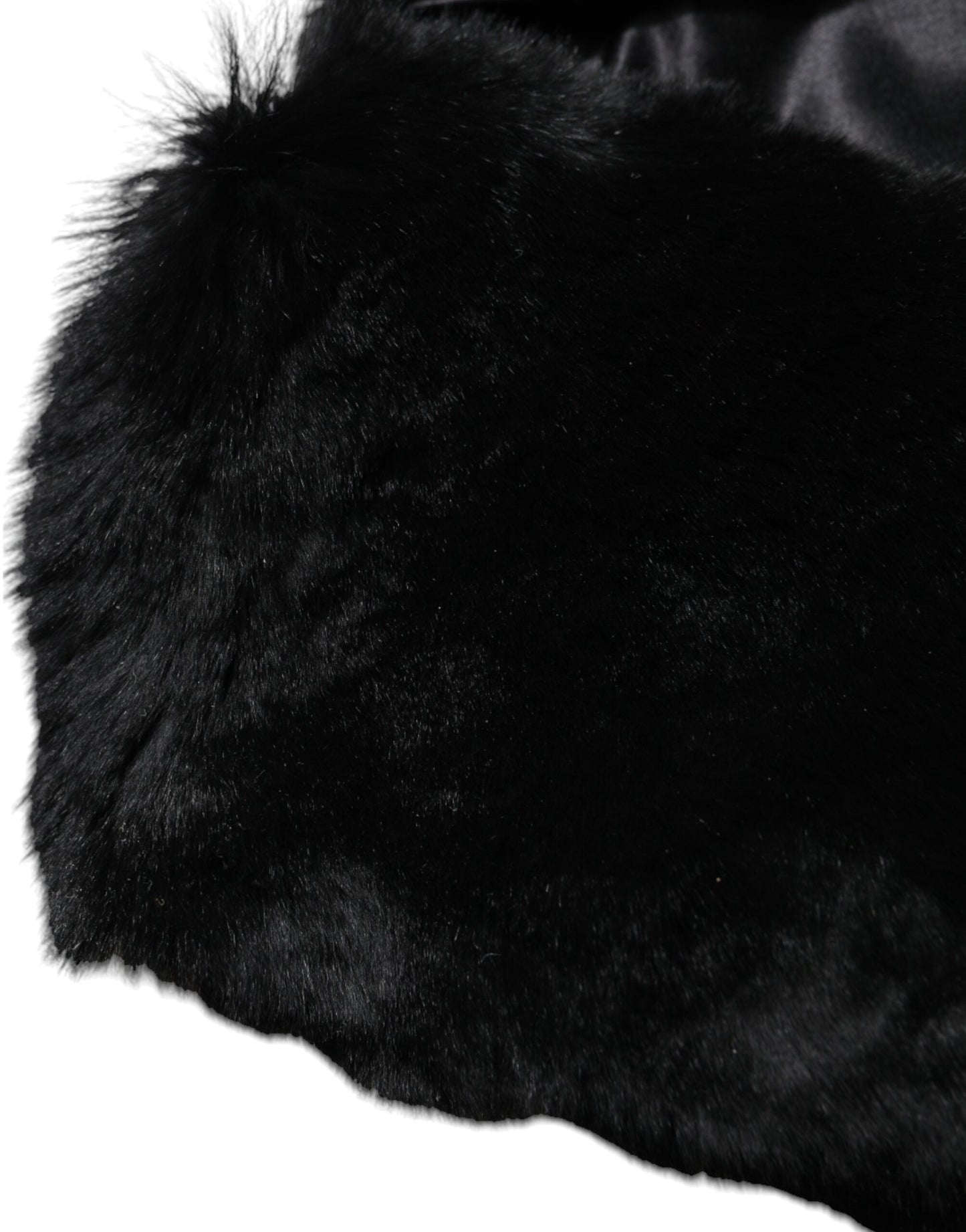 Dolce & Gabbana Black Lamb Fur Collar Women Neck Wrap Scarf Curated Luxury Accessories by Orvyn