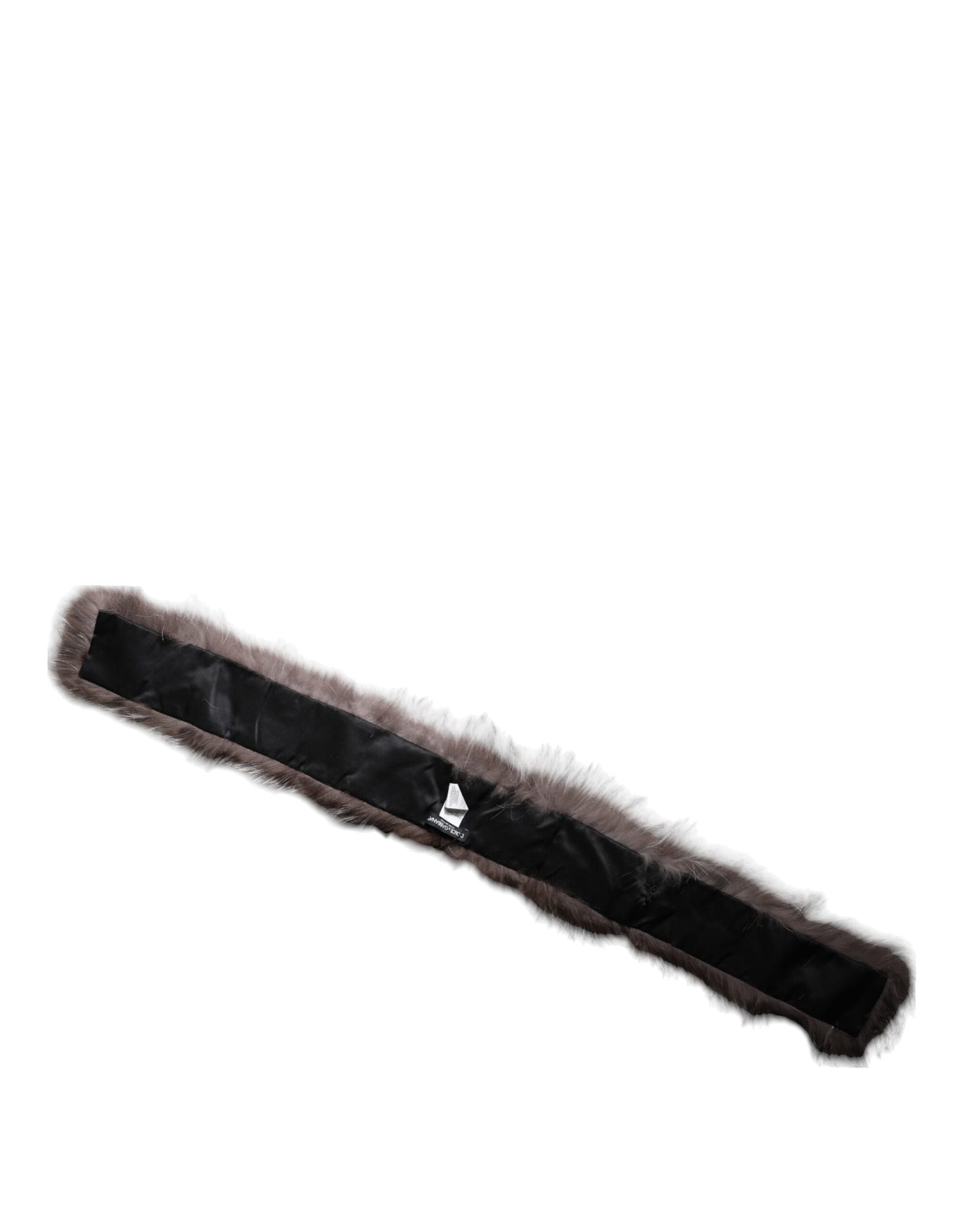 Dolce & Gabbana Gray Fox Fur Neck Wrap Warmer Winter Scarf Curated Luxury Accessories by Orvyn