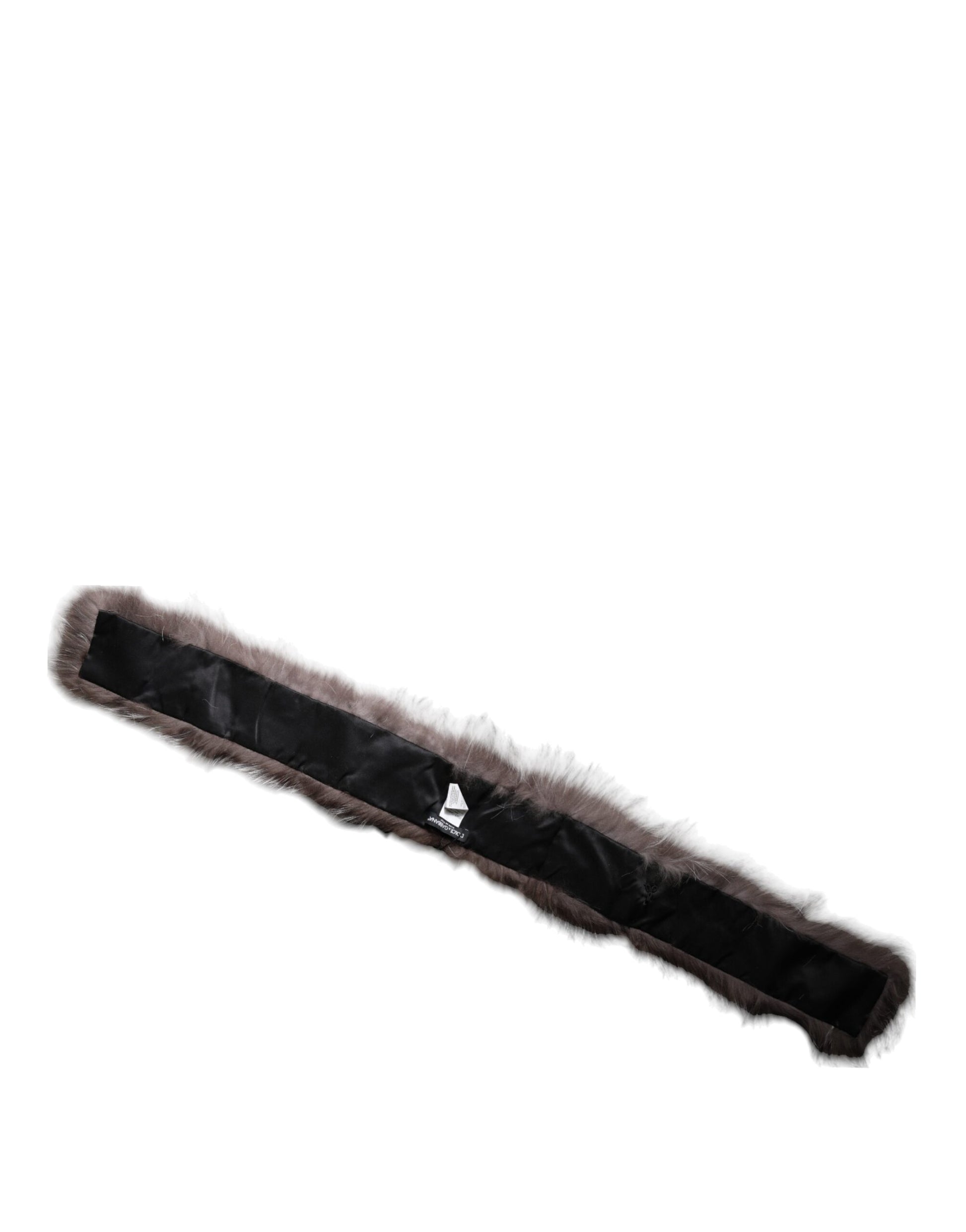 Dolce & Gabbana Gray Fox Fur Neck Wrap Warmer Winter Scarf Curated Luxury Accessories by Orvyn