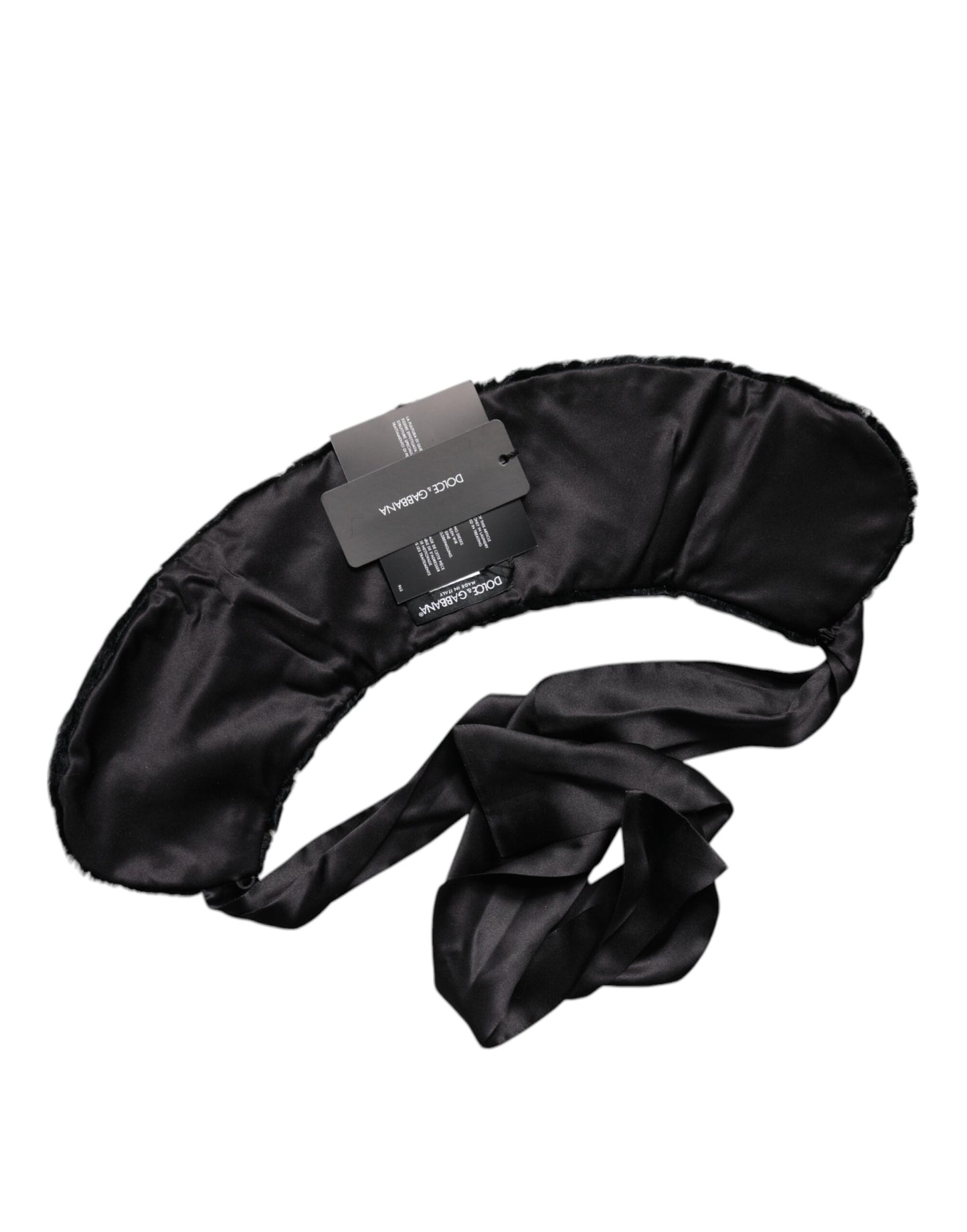 Dolce & Gabbana Black Lamb Fur Women Neck Warmer Winter Scarf Curated Luxury Accessories by Orvyn