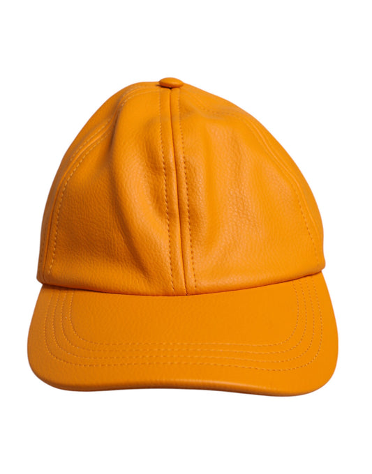 Dolce & Gabbana Orange Cotton 6 Panels Baseball Cap Curated Luxury Accessories by Orvyn