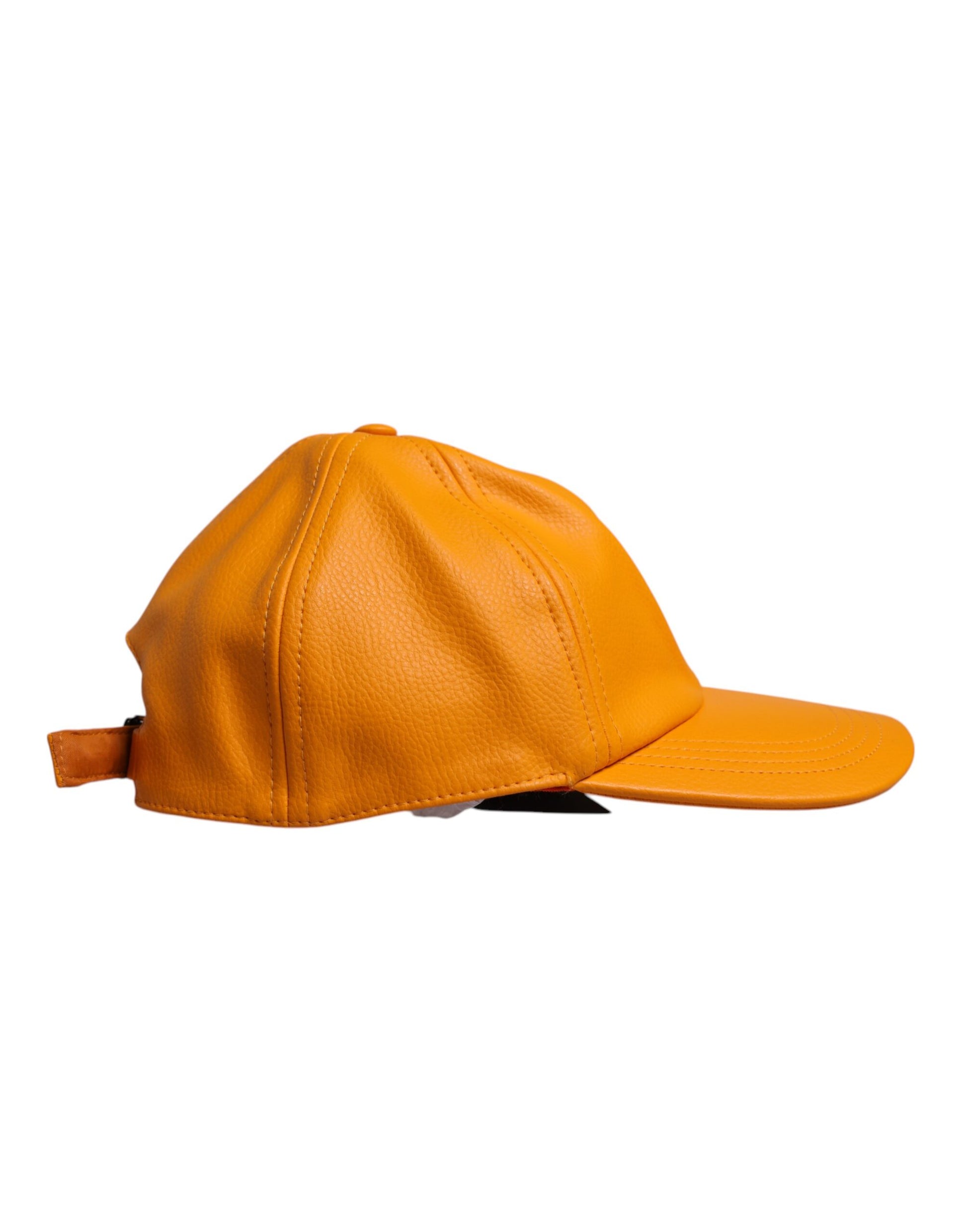 Dolce & Gabbana Orange Cotton 6 Panels Baseball Cap Curated Luxury Accessories by Orvyn