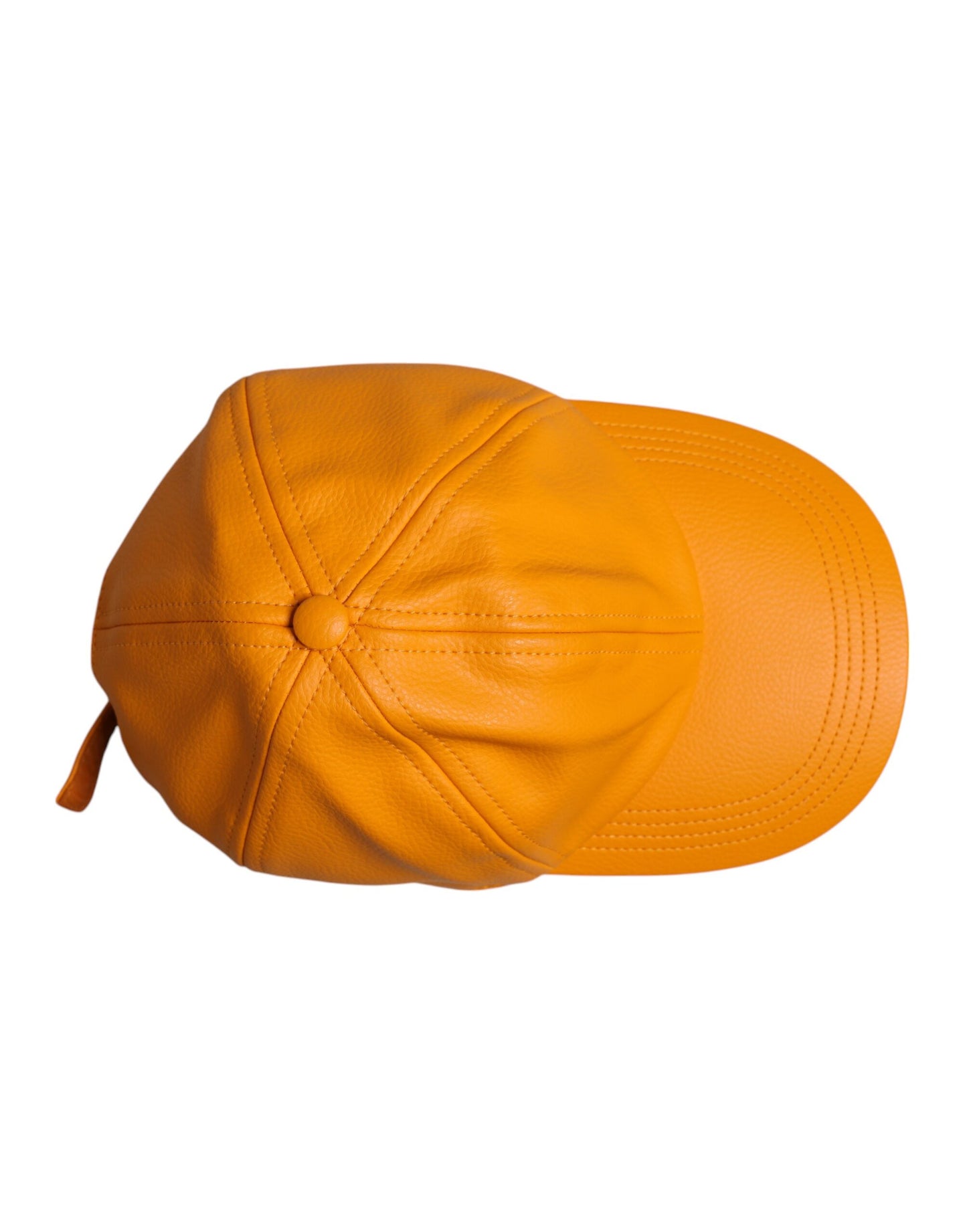Dolce & Gabbana Orange Cotton 6 Panels Baseball Cap Curated Luxury Accessories by Orvyn