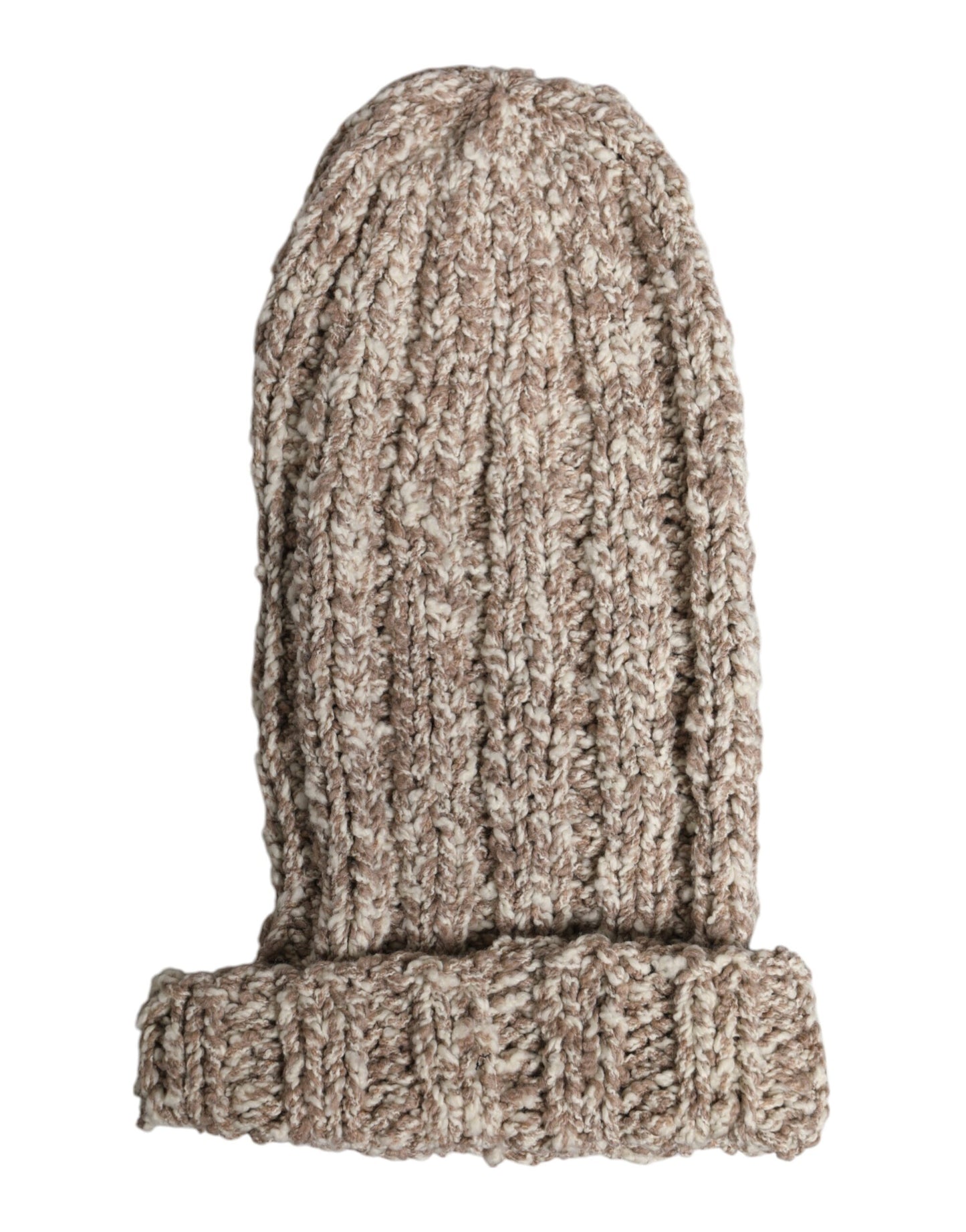 Dolce & Gabbana Beige Wool Knitted Ski Mask Balaclava Hat Curated Luxury Accessories by Orvyn