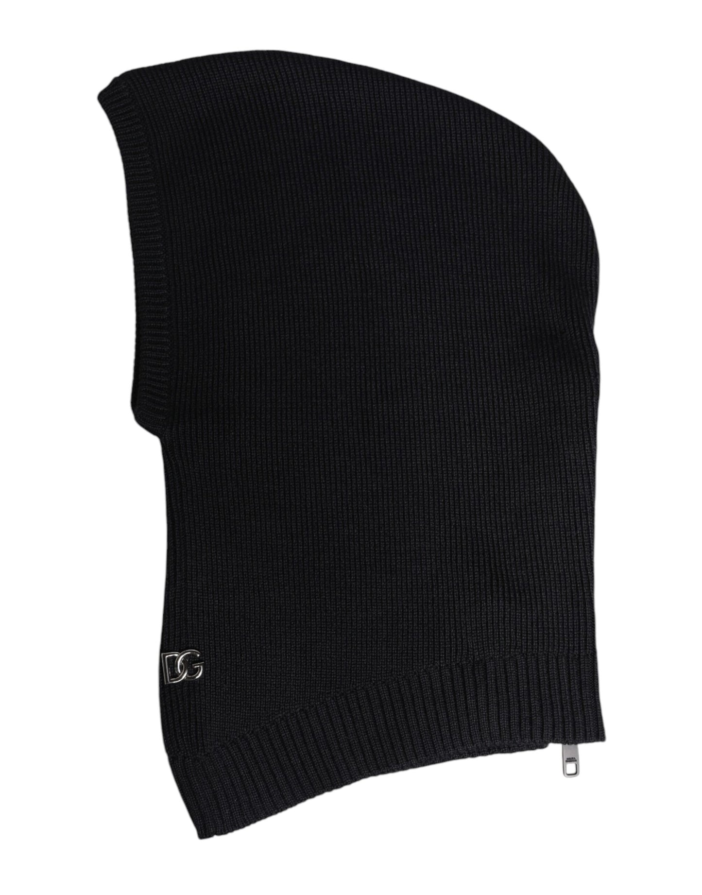 Dolce & Gabbana Black Wool Whole Head Wrap Balaclava Hat Curated Luxury Accessories by Orvyn