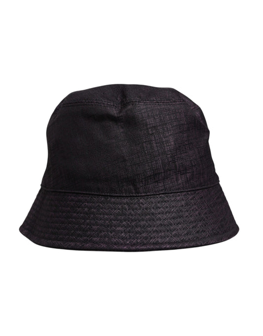 Dolce & Gabbana Black Wide Brim Nylon Bucket Hat Curated Luxury Accessories by Orvyn