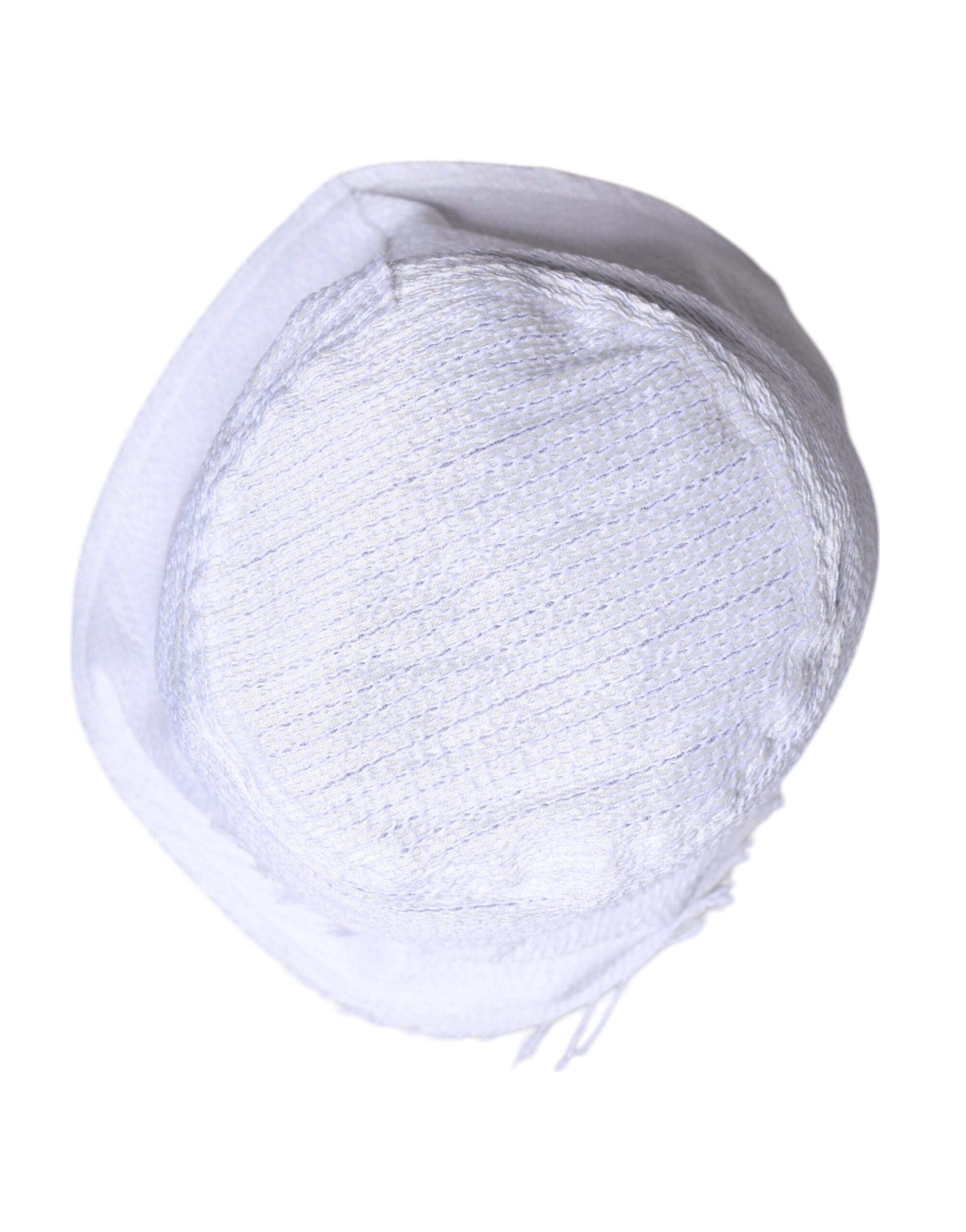 Dolce & Gabbana White Polyester Wide Brim Bucket Hat Curated Luxury Accessories by Orvyn