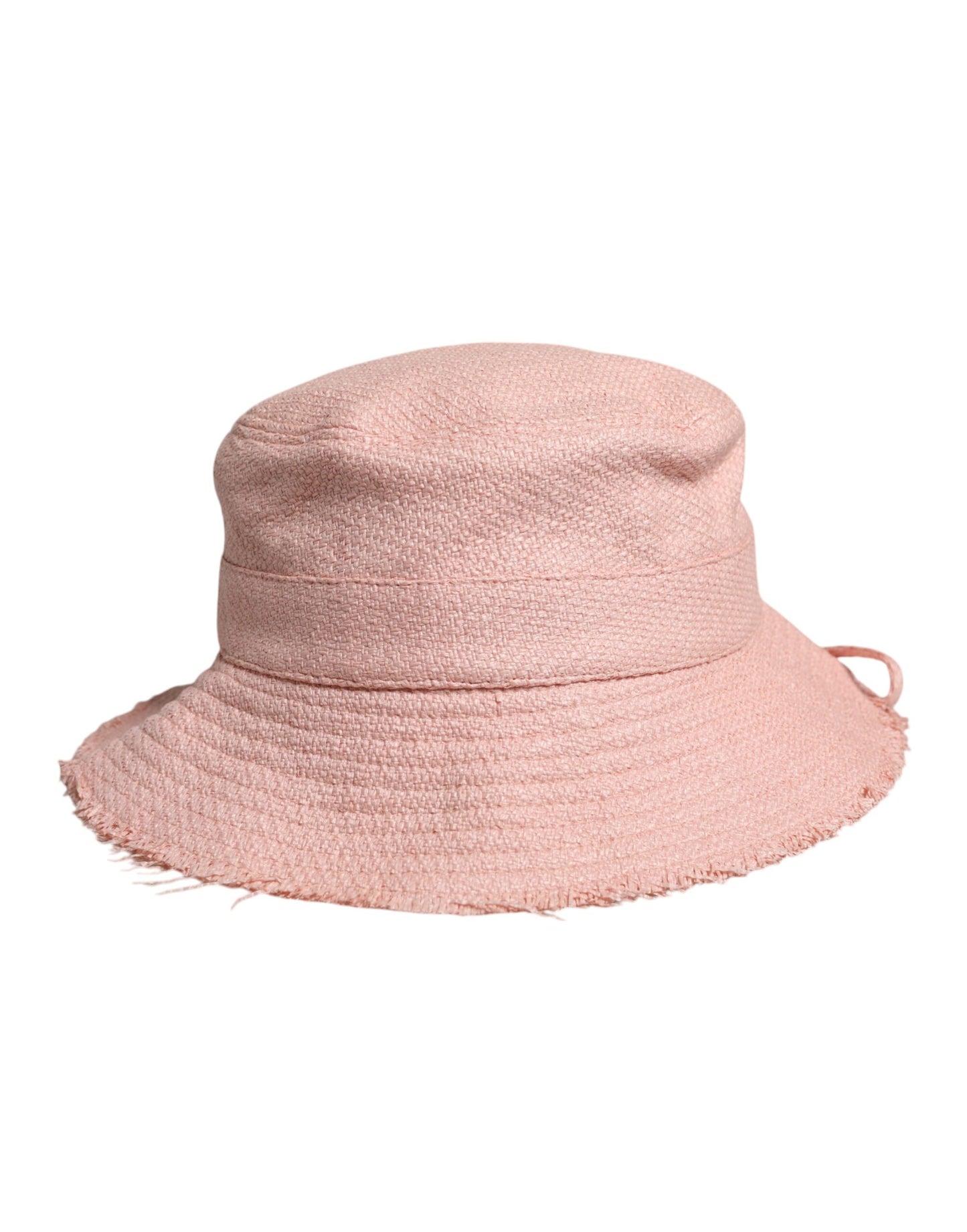 Dolce & Gabbana Pink Cotton Wide Brim Bucket Hat Curated Luxury Accessories by Orvyn