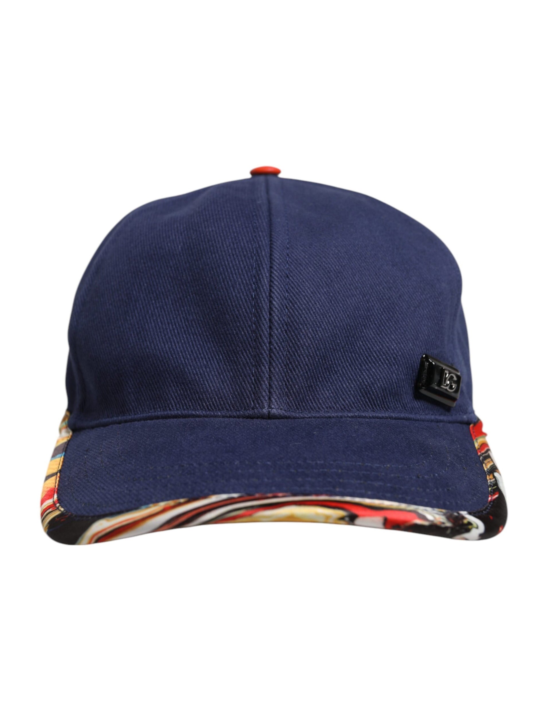 Dolce & Gabbana Blue Cotton 6 Panels Baseball Cap Curated Luxury Accessories by Orvyn