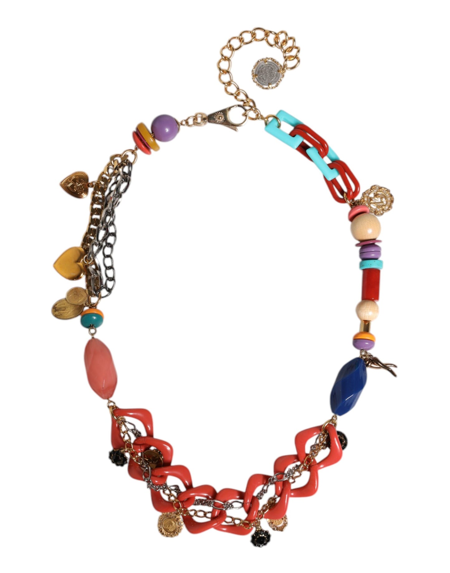 Dolce & Gabbana Multicolor Embellished Waist Chain Belt Curated Luxury Accessories by Orvyn