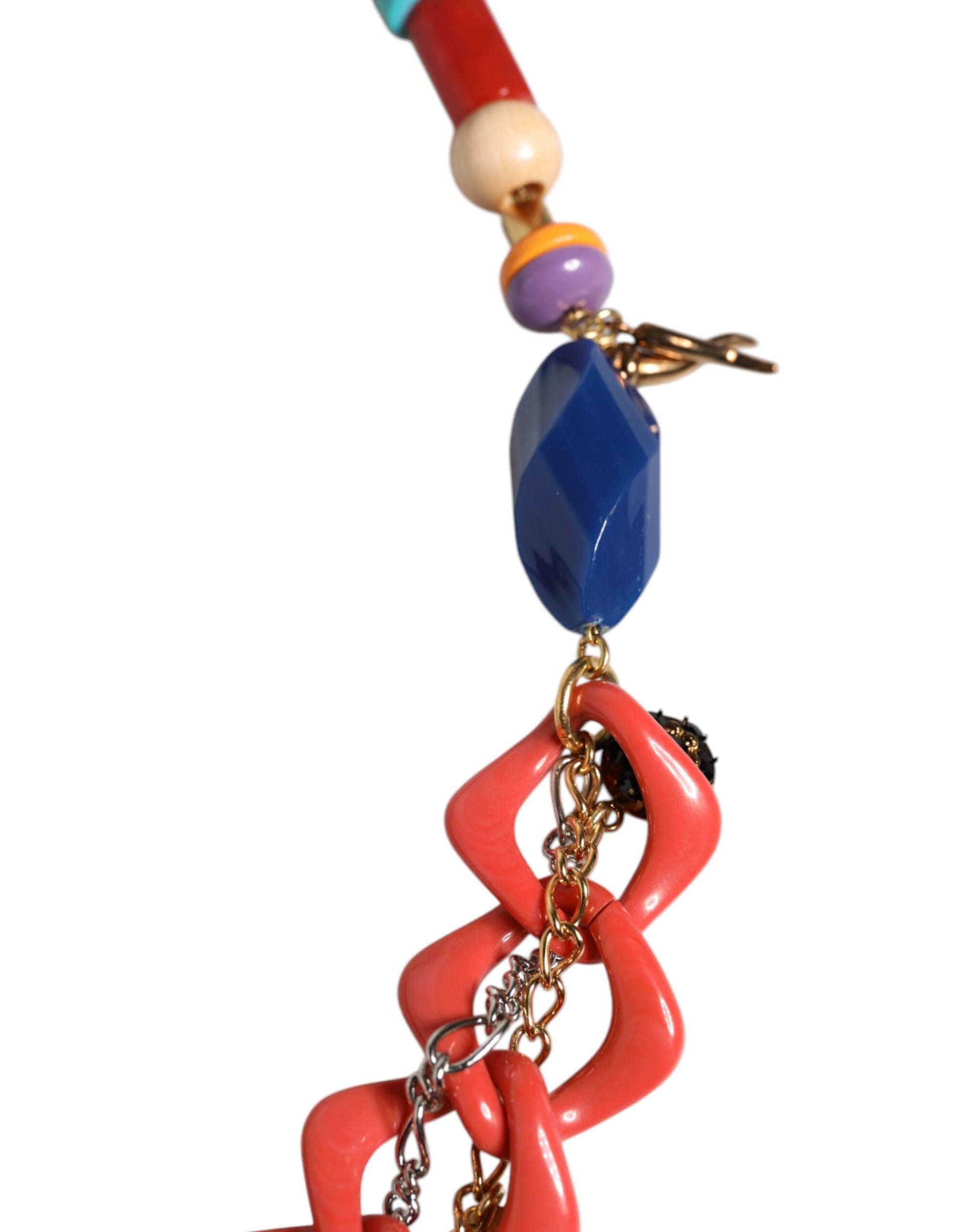 Dolce & Gabbana Multicolor Embellished Waist Chain Belt Curated Luxury Accessories by Orvyn