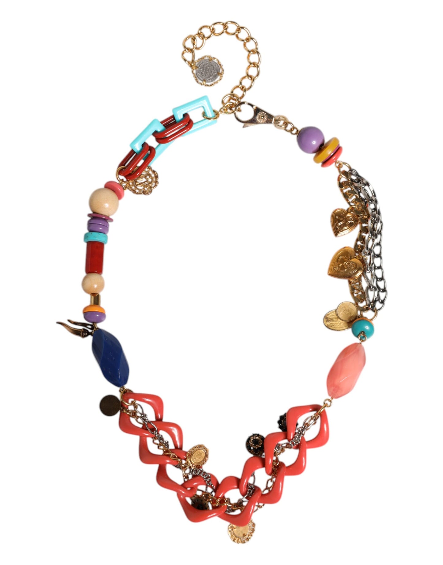 Dolce & Gabbana Multicolor Embellished Waist Chain Belt Curated Luxury Accessories by Orvyn