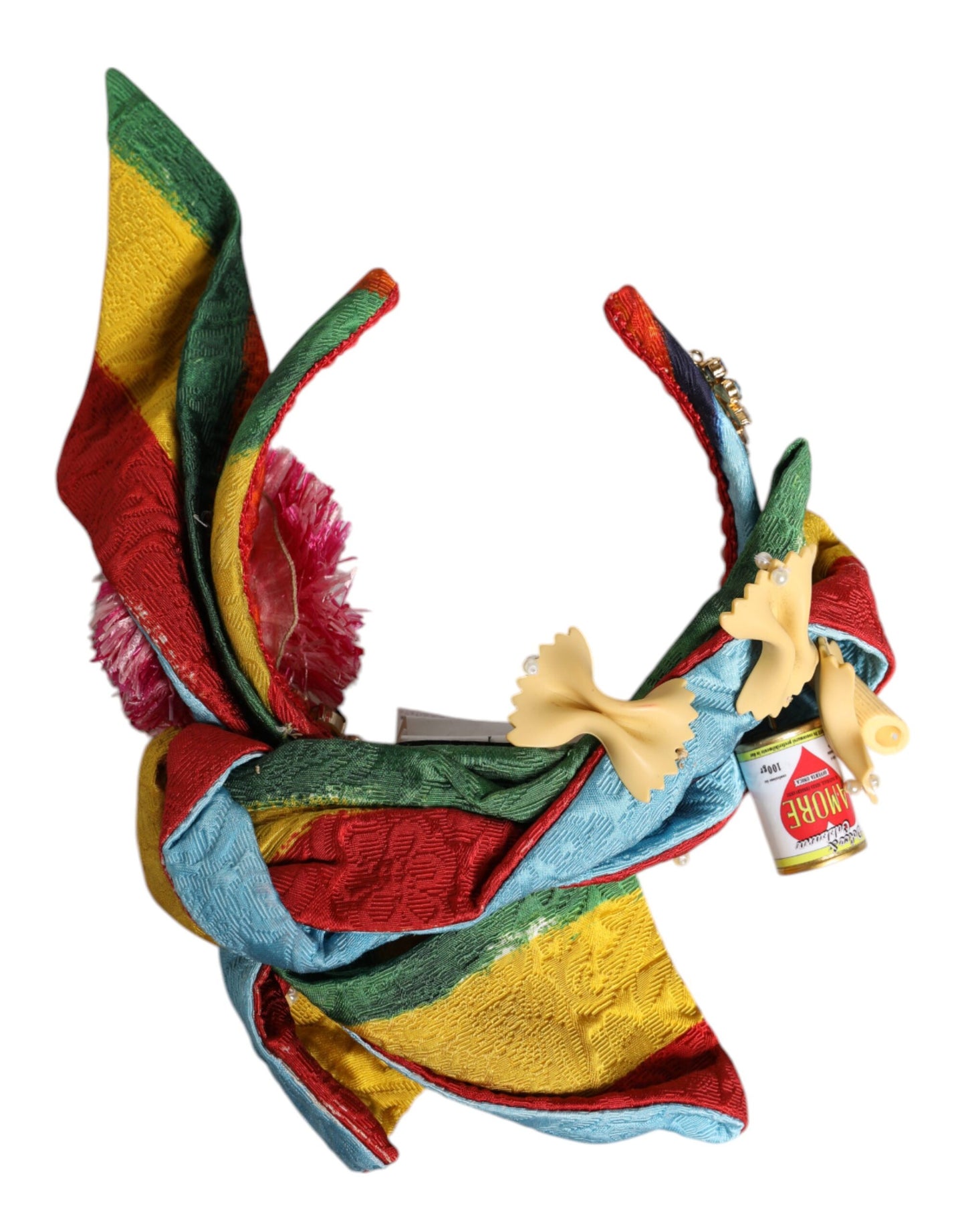 Dolce & Gabbana Multicolor Floral Crystal Embellished Diadem Headband Curated Luxury Accessories by Orvyn