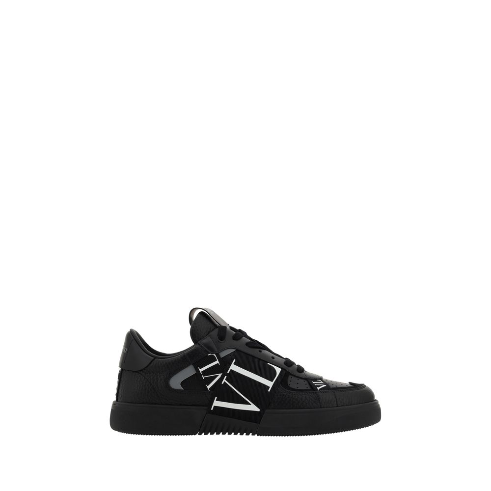 Valentino Garavani Black Leather VL7N Sneakers Curated Luxury Accessories by Orvyn