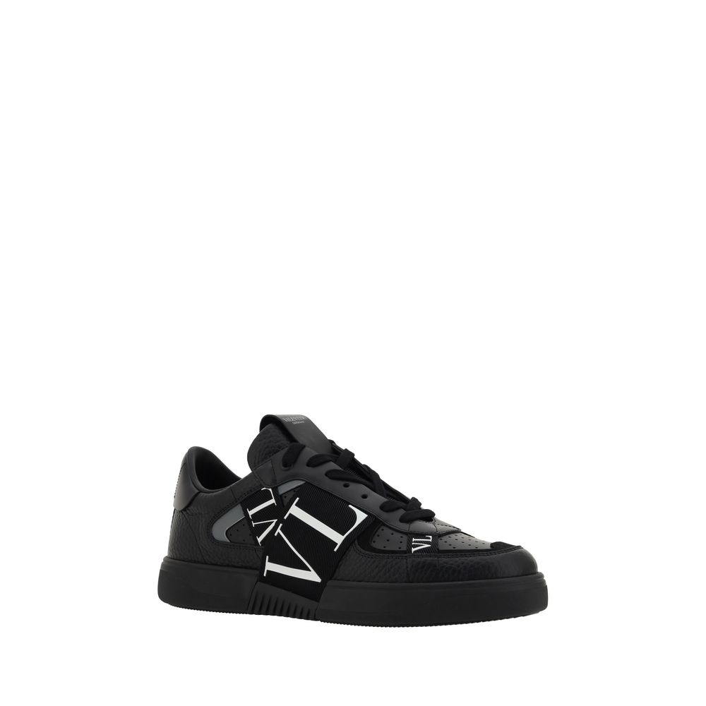 Valentino Garavani Black Leather VL7N Sneakers Curated Luxury Accessories by Orvyn