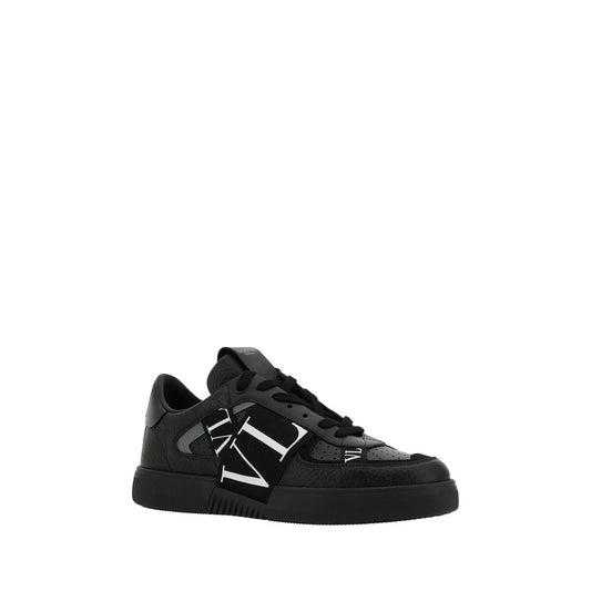 Valentino Garavani Black Leather VL7N Sneakers Curated Luxury Accessories by Orvyn