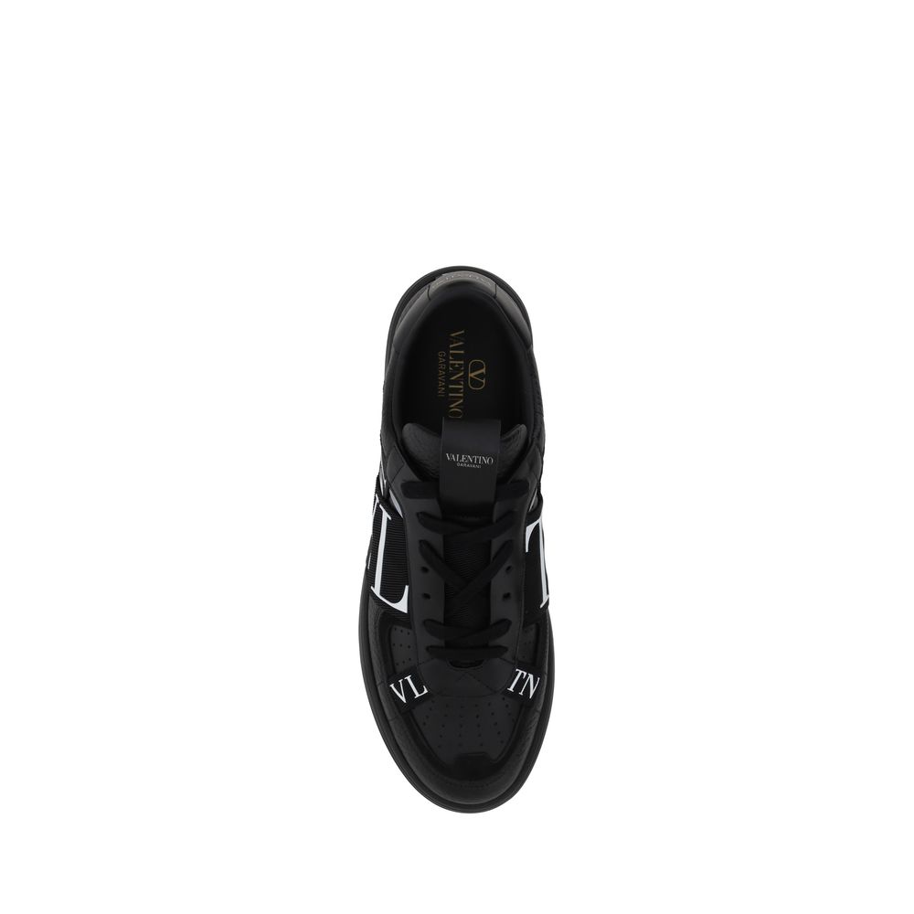 Valentino Garavani Black Leather VL7N Sneakers Curated Luxury Accessories by Orvyn