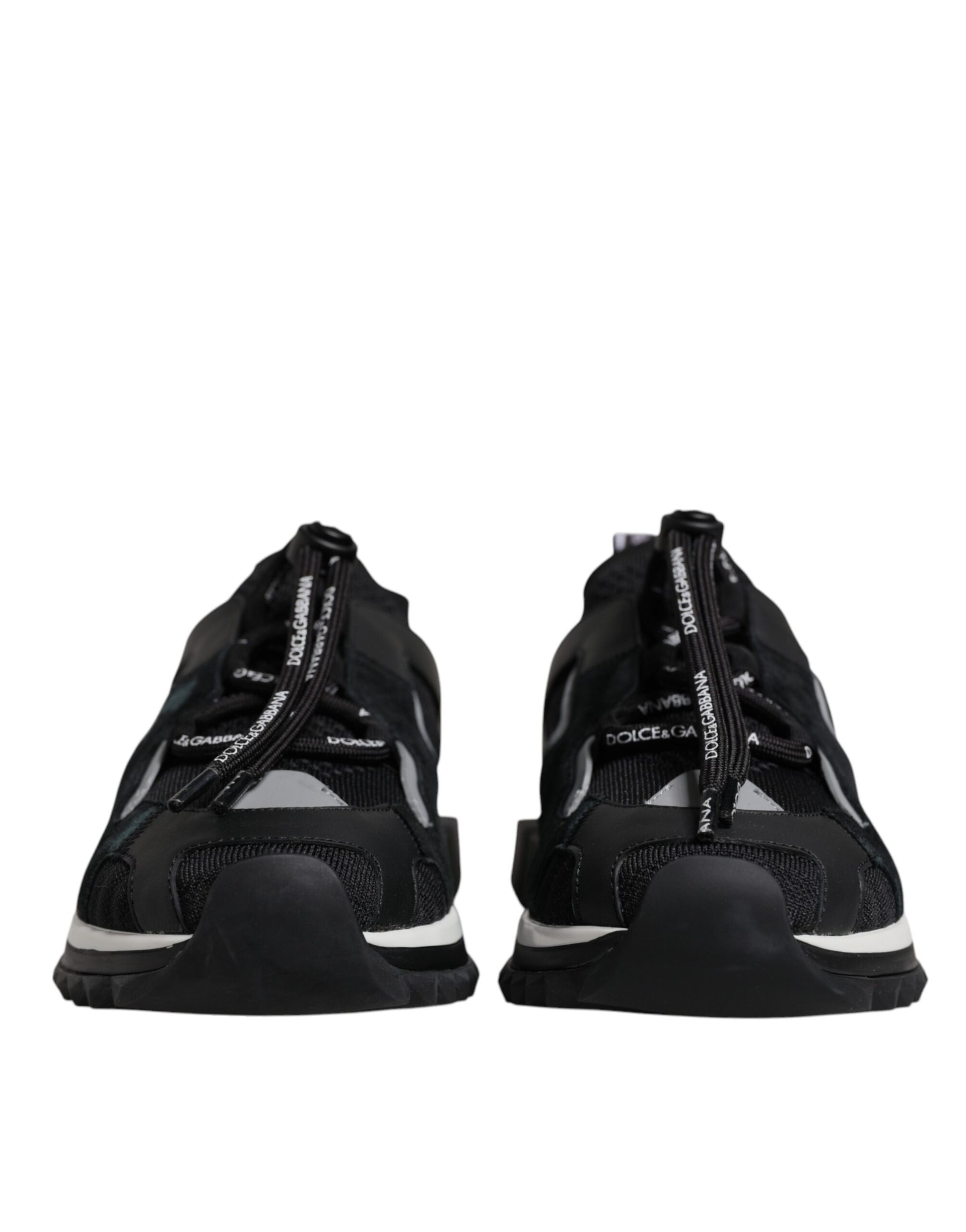Dolce & Gabbana Black Mesh Sorrento Trekking Sneakers Shoes Curated Luxury Accessories by Orvyn