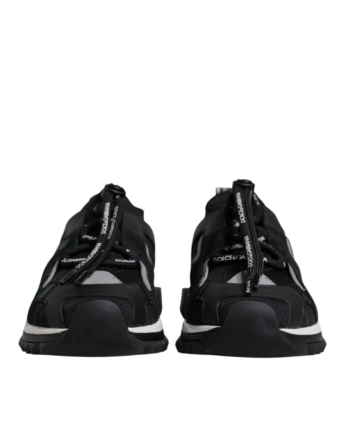 Dolce & Gabbana Black Mesh Sorrento Trekking Sneakers Shoes Curated Luxury Accessories by Orvyn