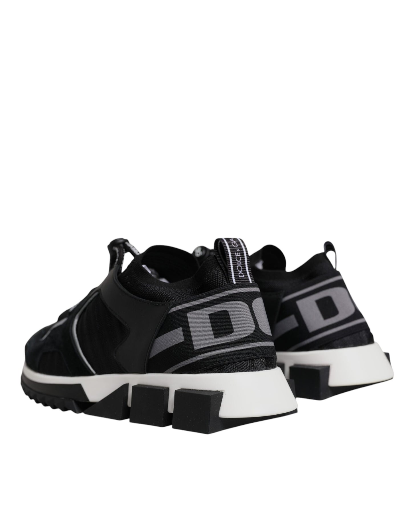 Dolce & Gabbana Black Mesh Sorrento Trekking Sneakers Shoes Curated Luxury Accessories by Orvyn