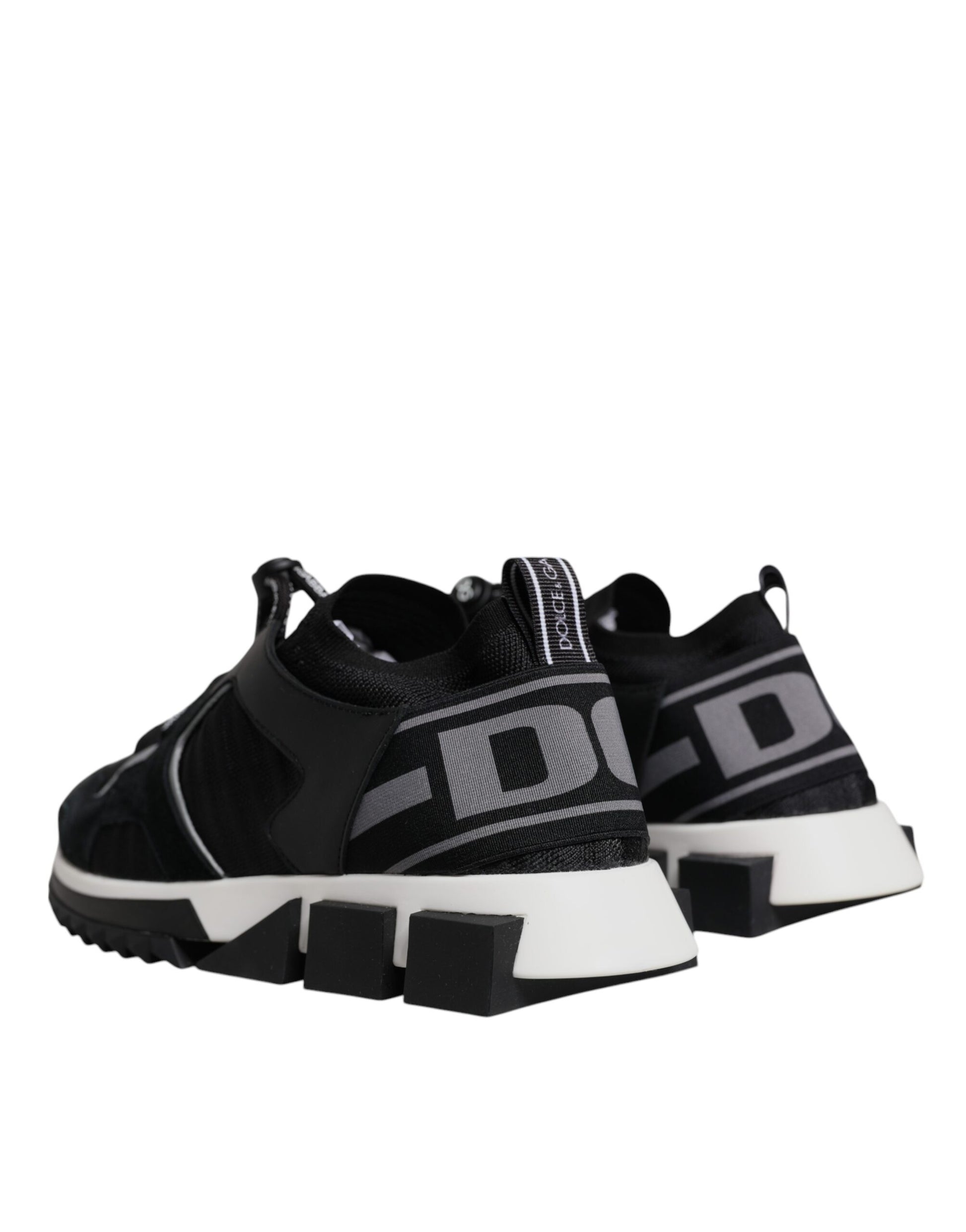 Dolce & Gabbana Black Mesh Sorrento Trekking Sneakers Shoes Curated Luxury Accessories by Orvyn
