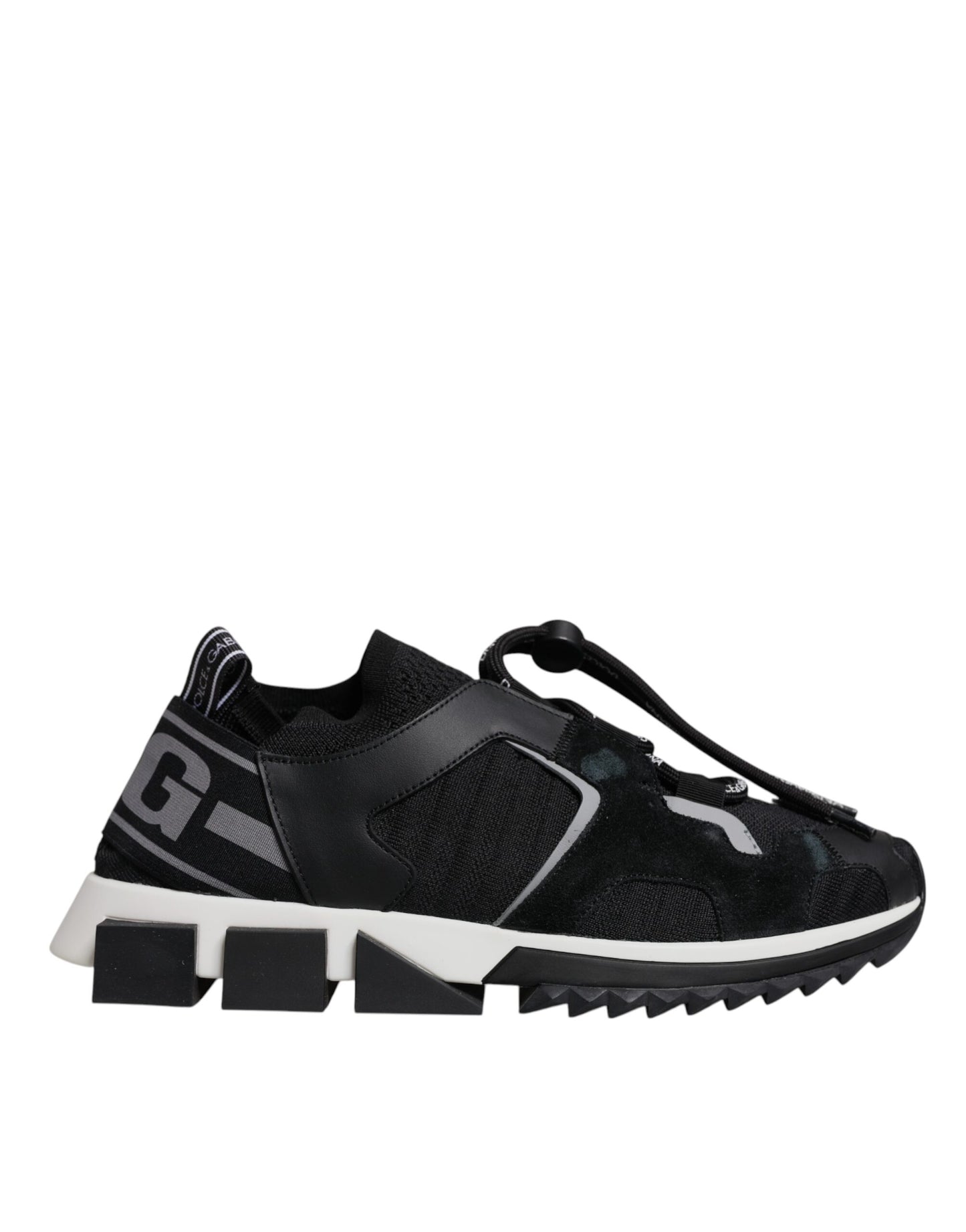 Dolce & Gabbana Black Mesh Sorrento Trekking Sneakers Shoes Curated Luxury Accessories by Orvyn