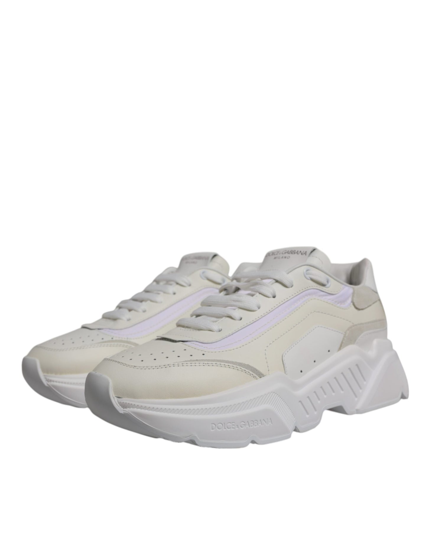 Dolce & Gabbana White Daymaster Low Top Sneakers Shoes Curated Luxury Accessories by Orvyn