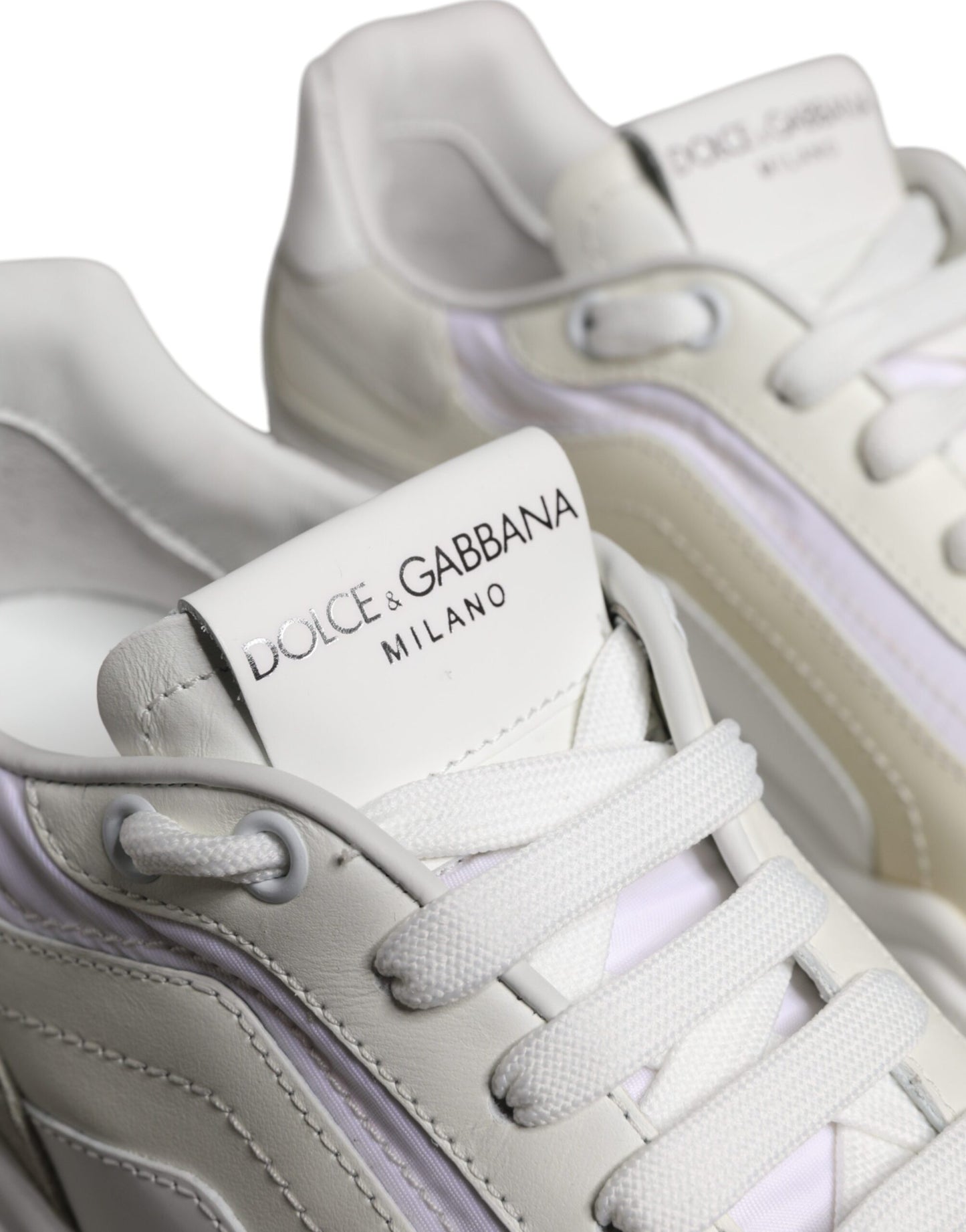 Dolce & Gabbana White Daymaster Low Top Sneakers Shoes Curated Luxury Accessories by Orvyn